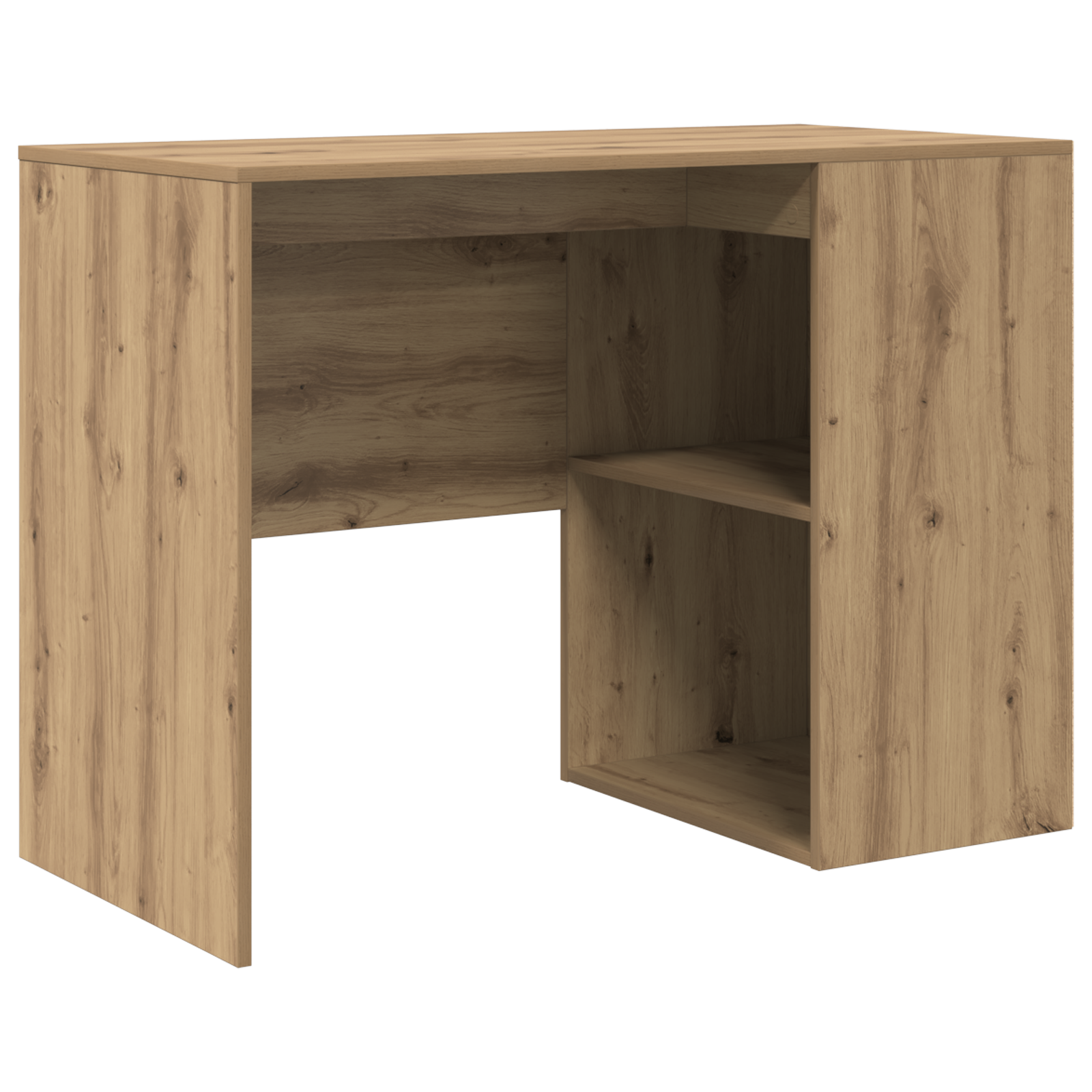 Writing Desk Artisan oak Chipboard Medium Sleek Writing Desk - Image 2