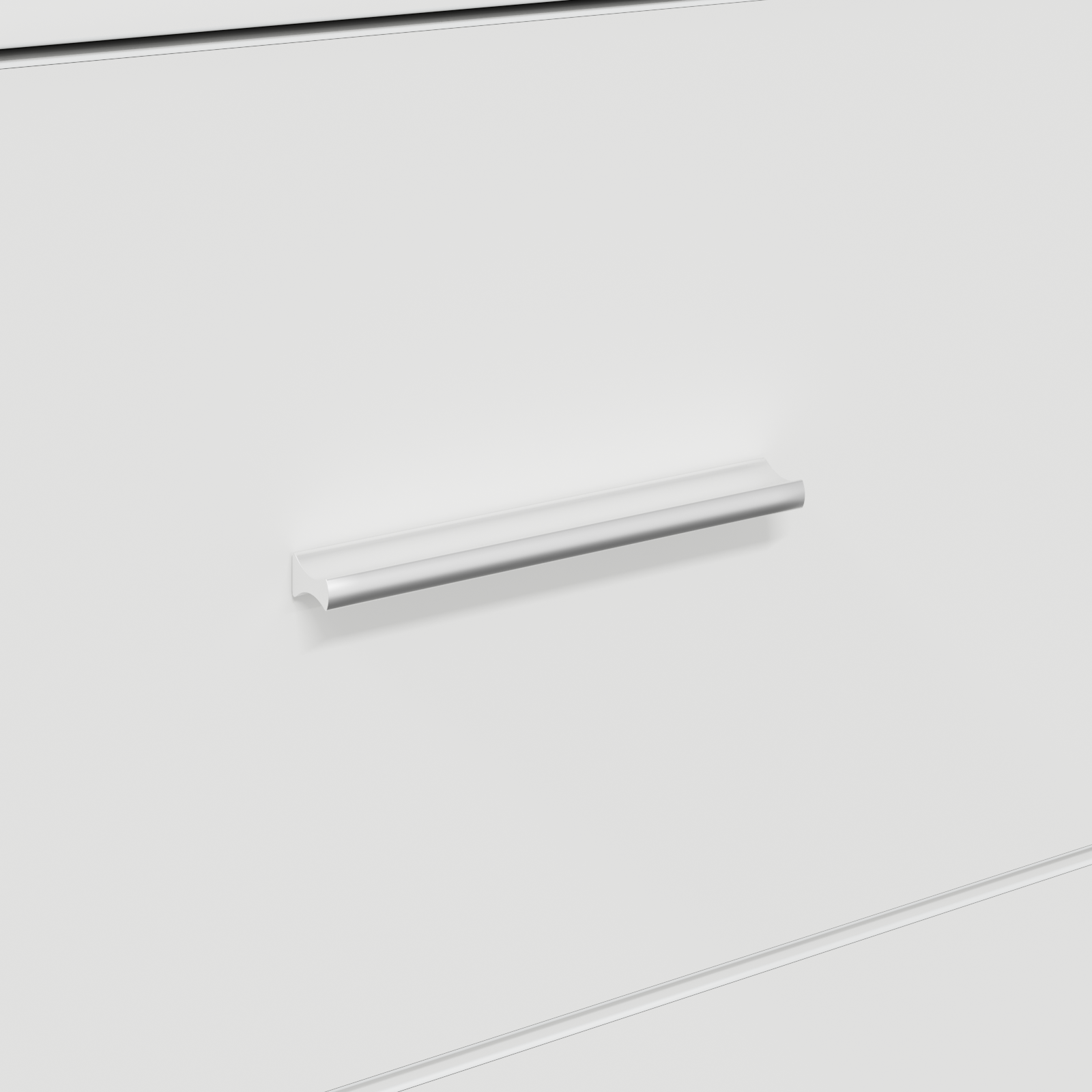 White Storage Cabinet White MDF Compact Storage Storage Cabinet - Image 10