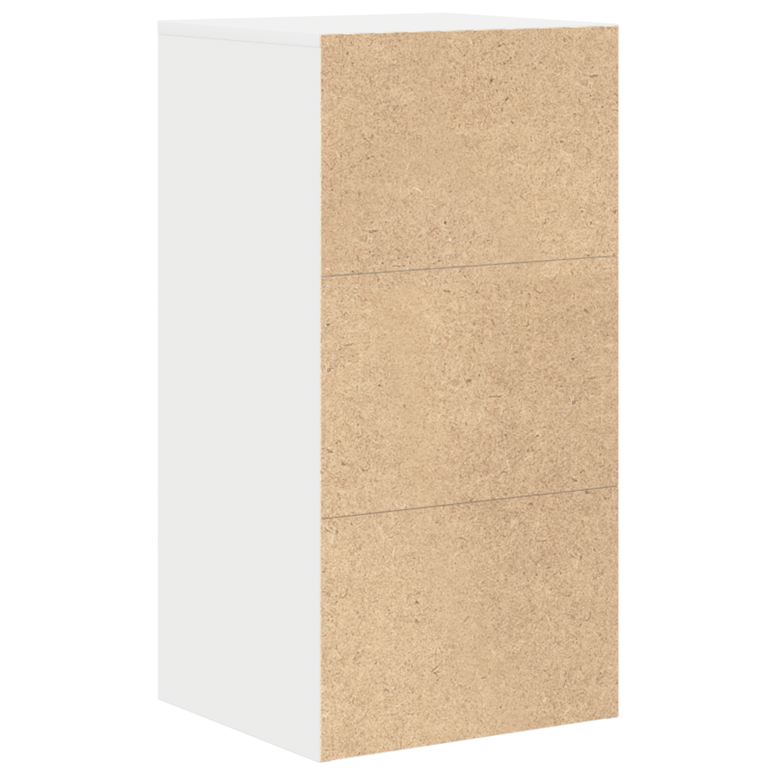 White Storage Cabinet White MDF Compact Storage Storage Cabinet - Image 7