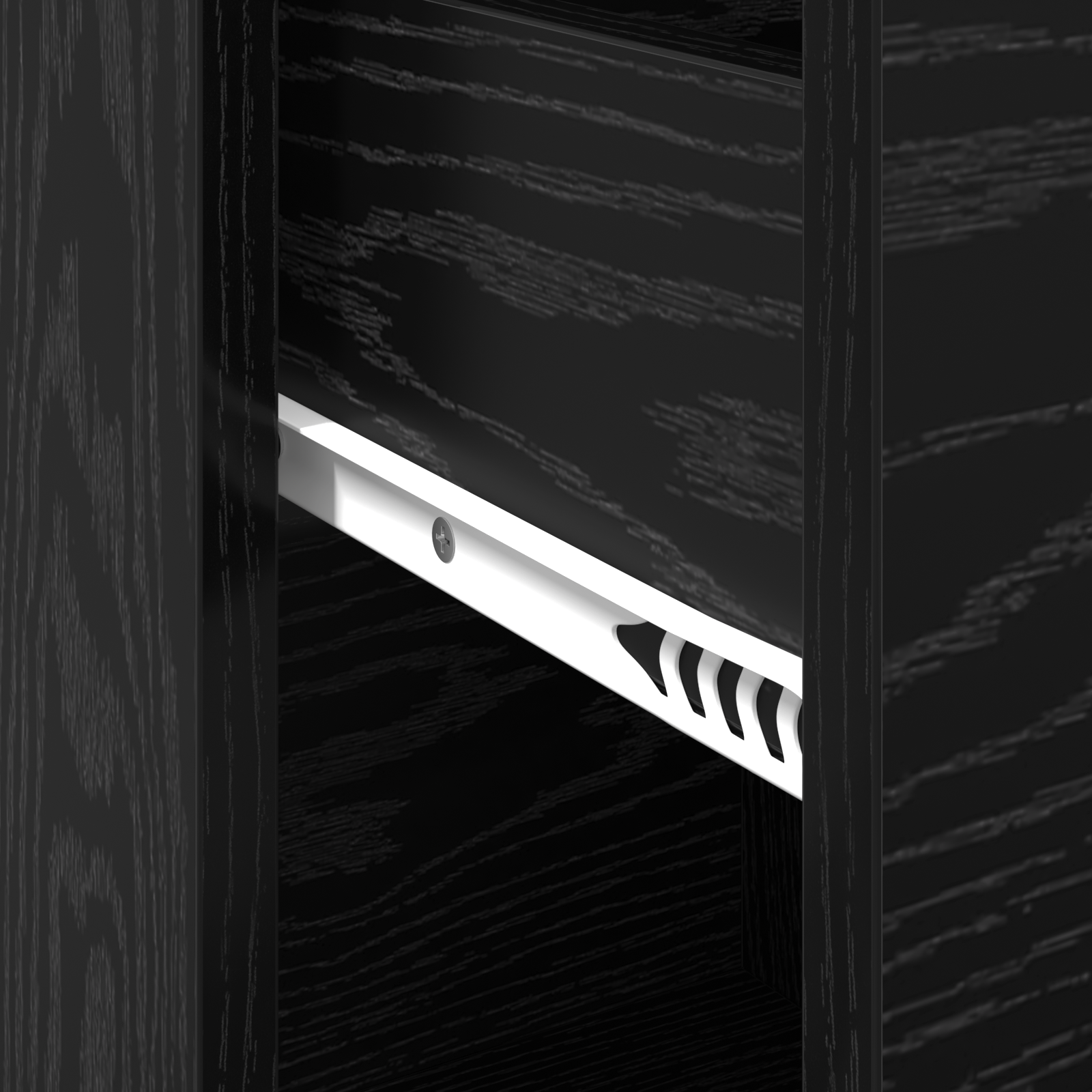 Black Oak Storage Cabinet Black Oak MDF with Black Oak Veneer - Image 8