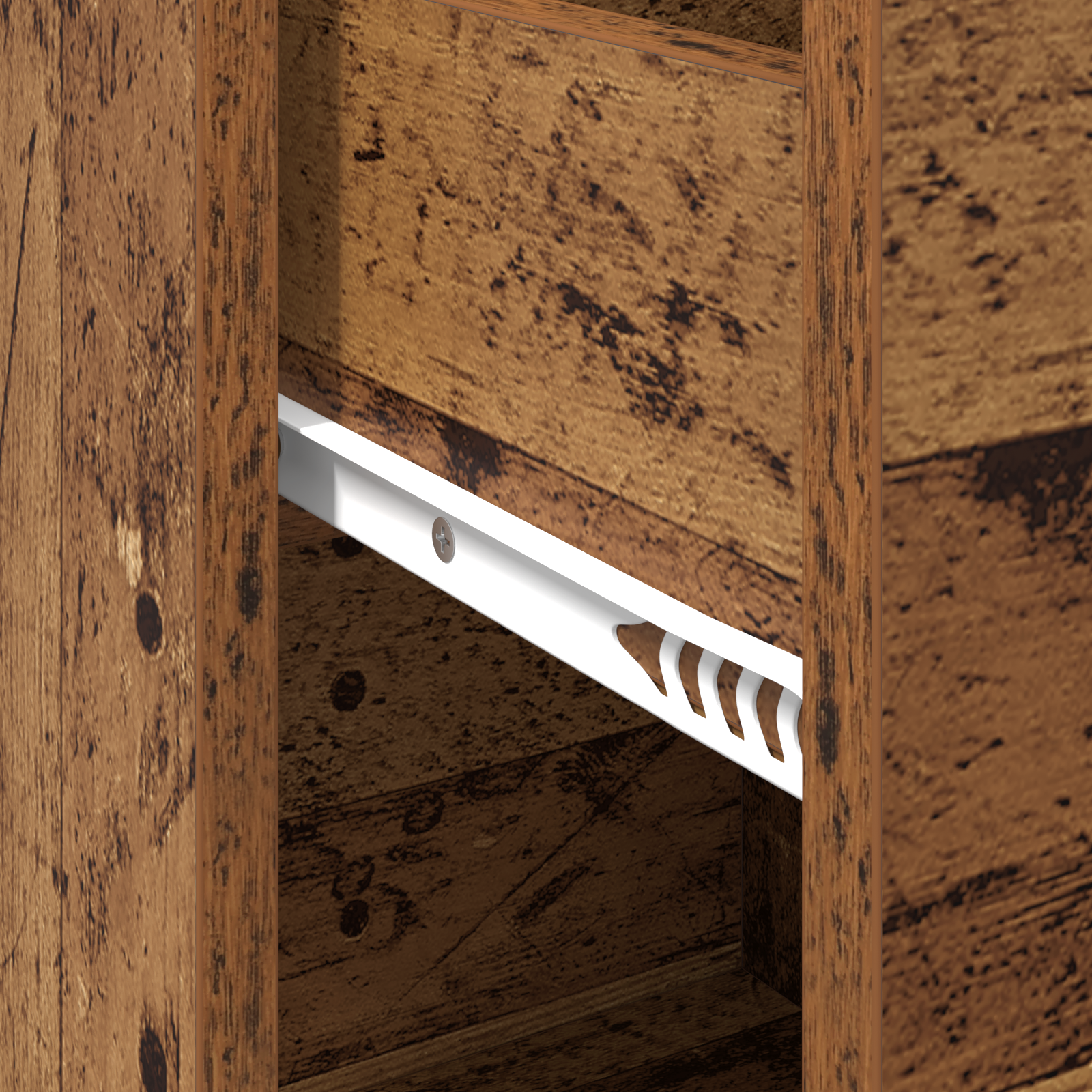 Brown Storage Cabinet Old wood Engineered wood Medium Storage - Image 8