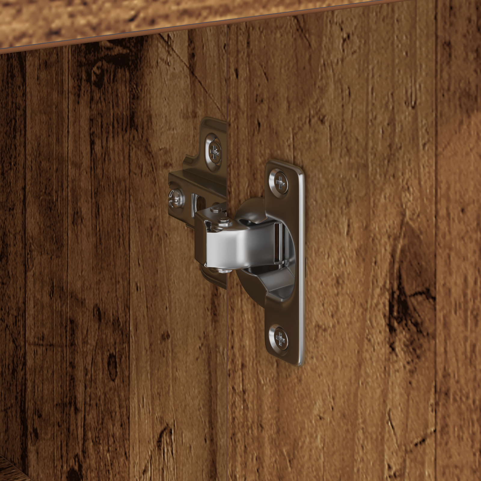 Brown Storage Cabinet Old wood Engineered wood Medium Storage - Image 9