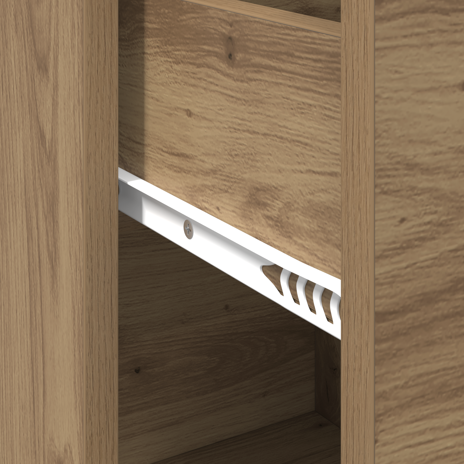 Oak Storage Cabinet Artisan Oak Engineered Wood Medium - Image 8