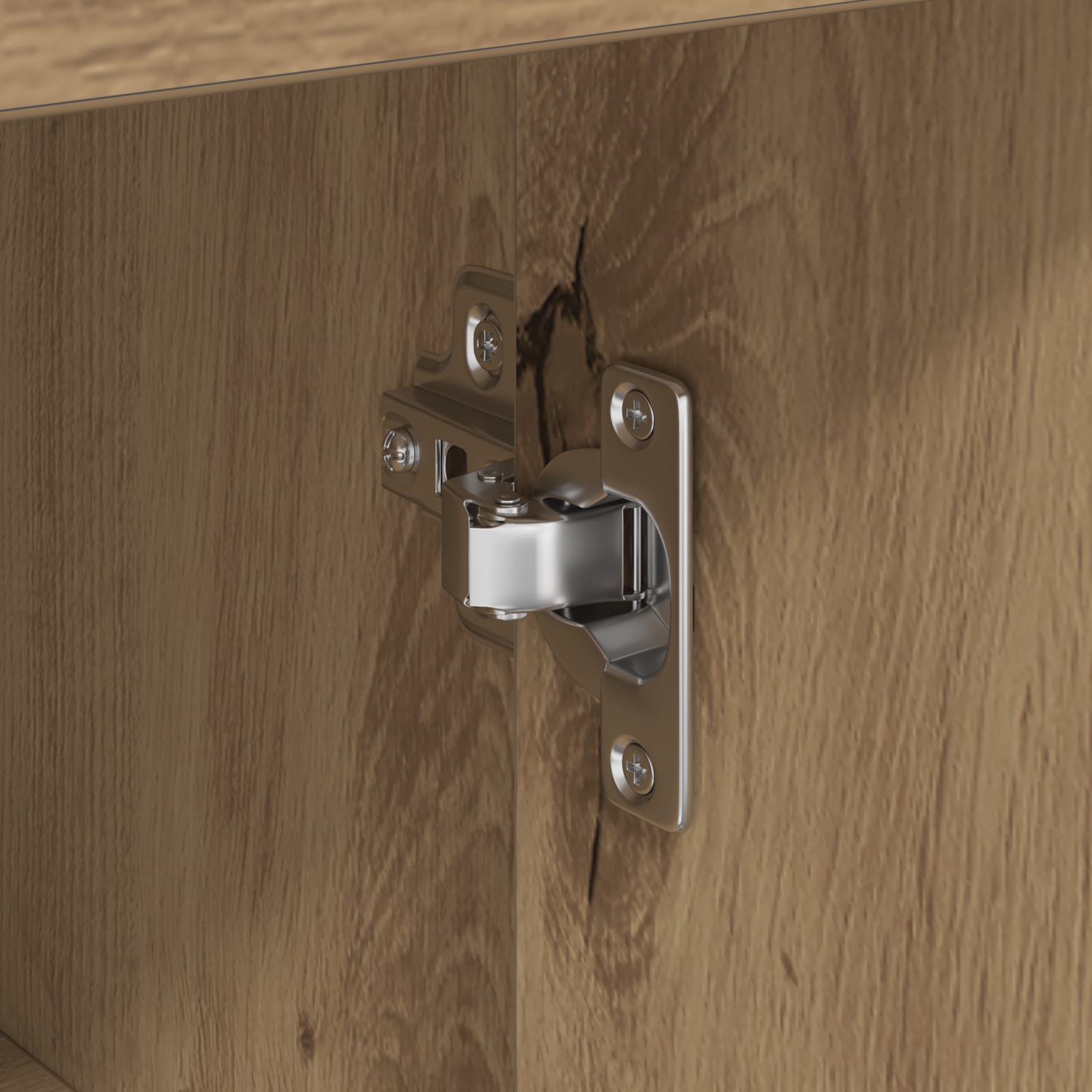 Oak Storage Cabinet Artisan Oak Engineered Wood Medium - Image 9