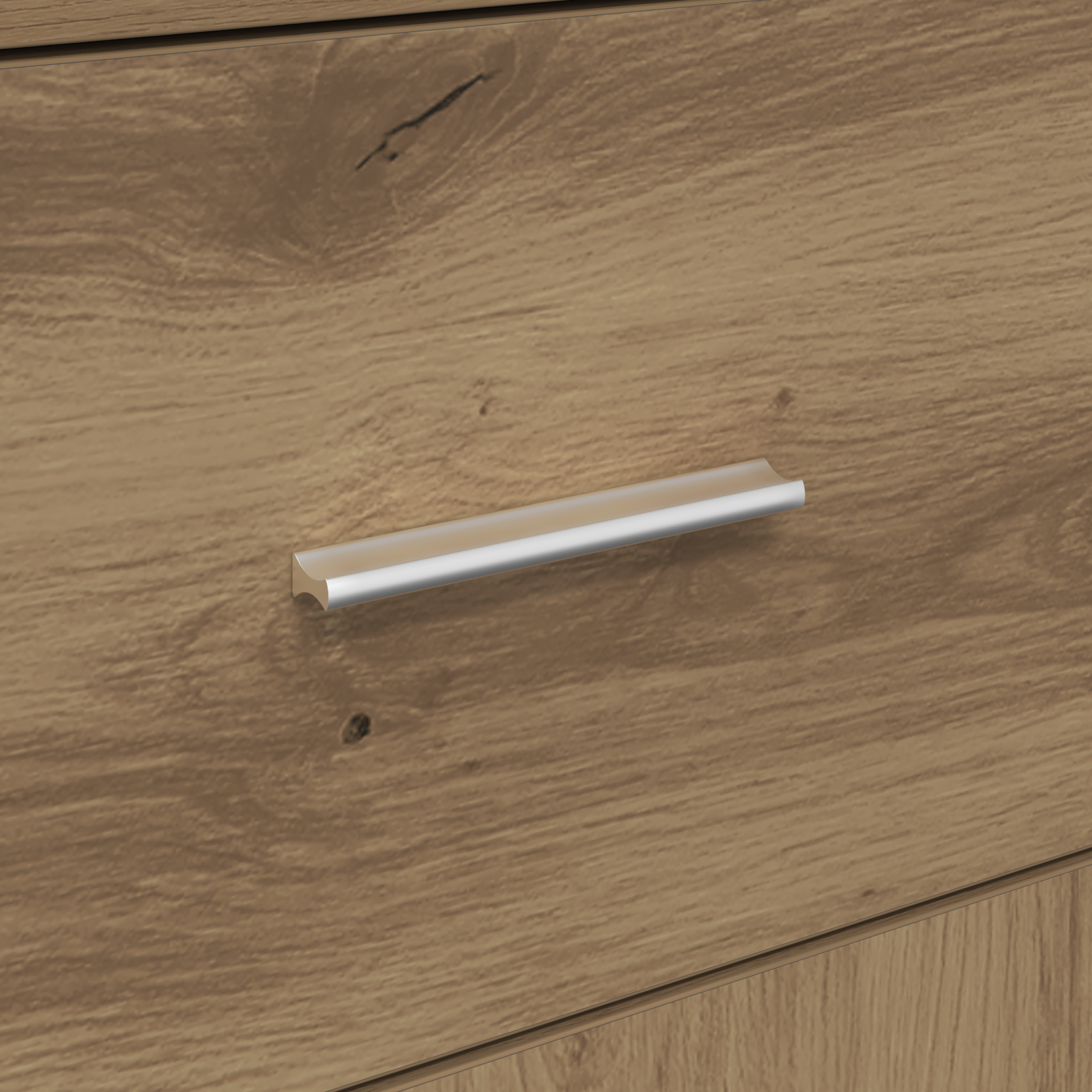 Oak Storage Cabinet Artisan Oak Engineered Wood Medium - Image 10