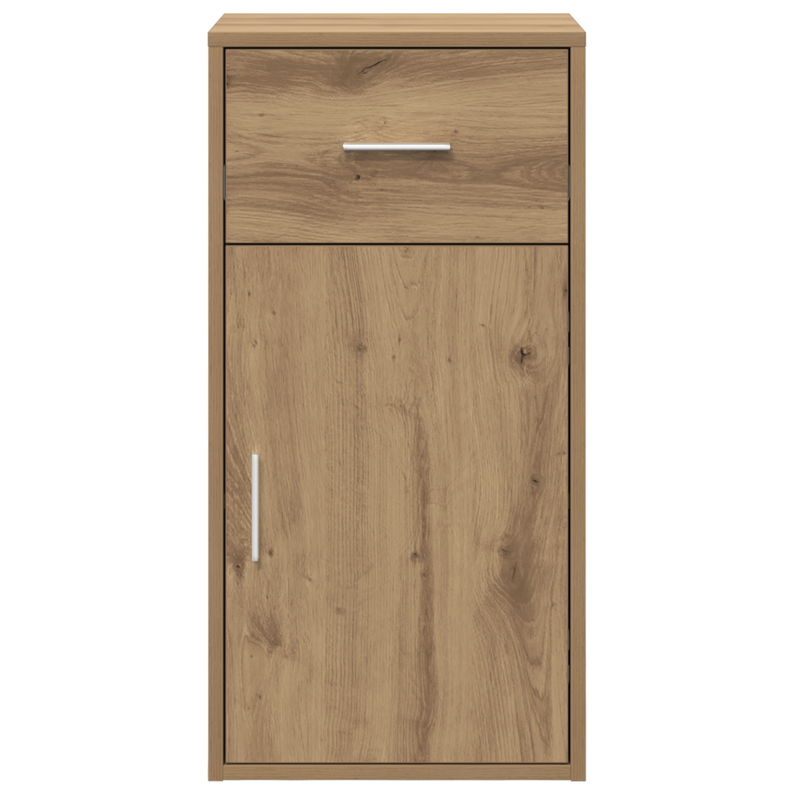 Oak Storage Cabinet Artisan Oak Engineered Wood Medium - Image 5