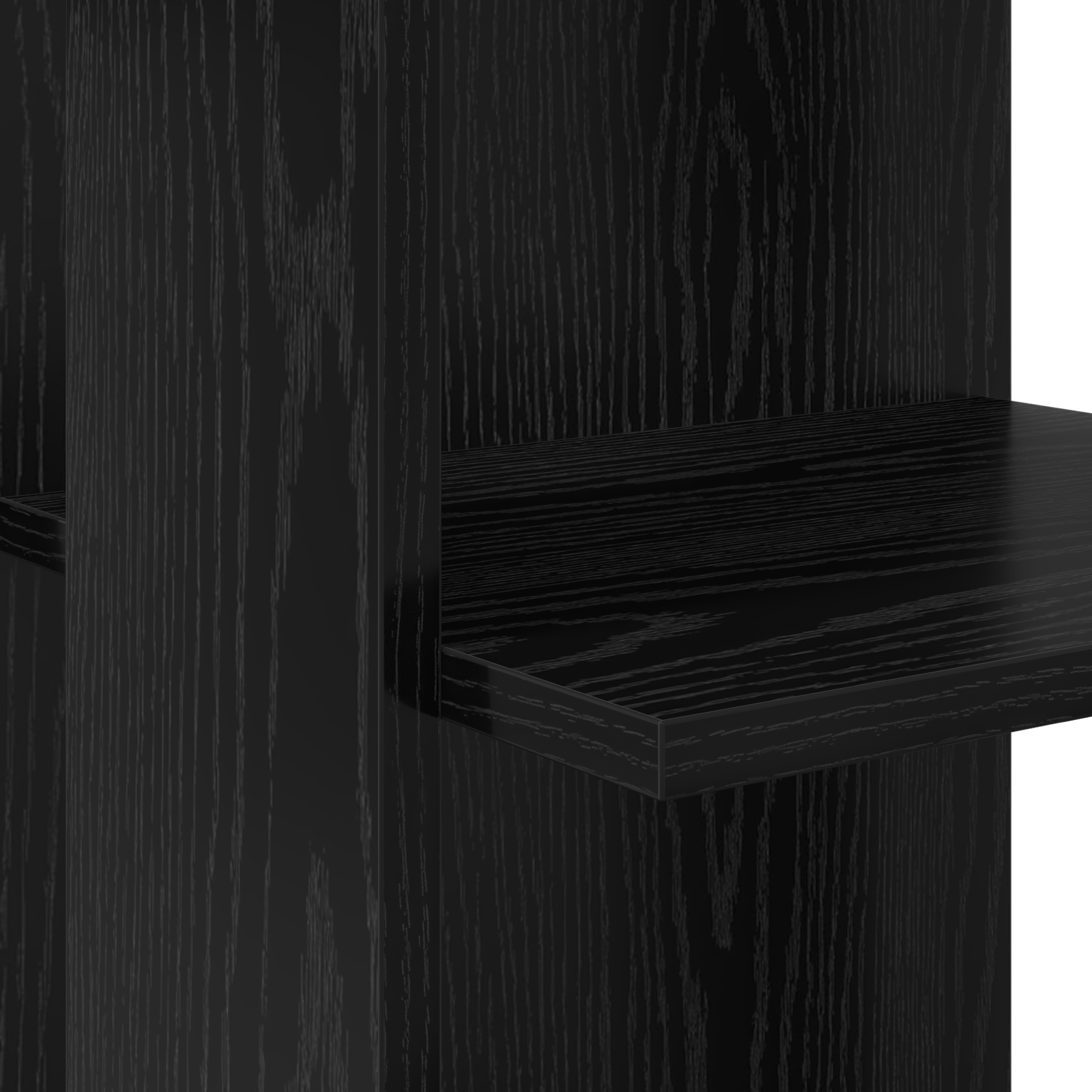 Black Oak Corner Desk Black Oak MDF Medium Corner Desk - Image 7