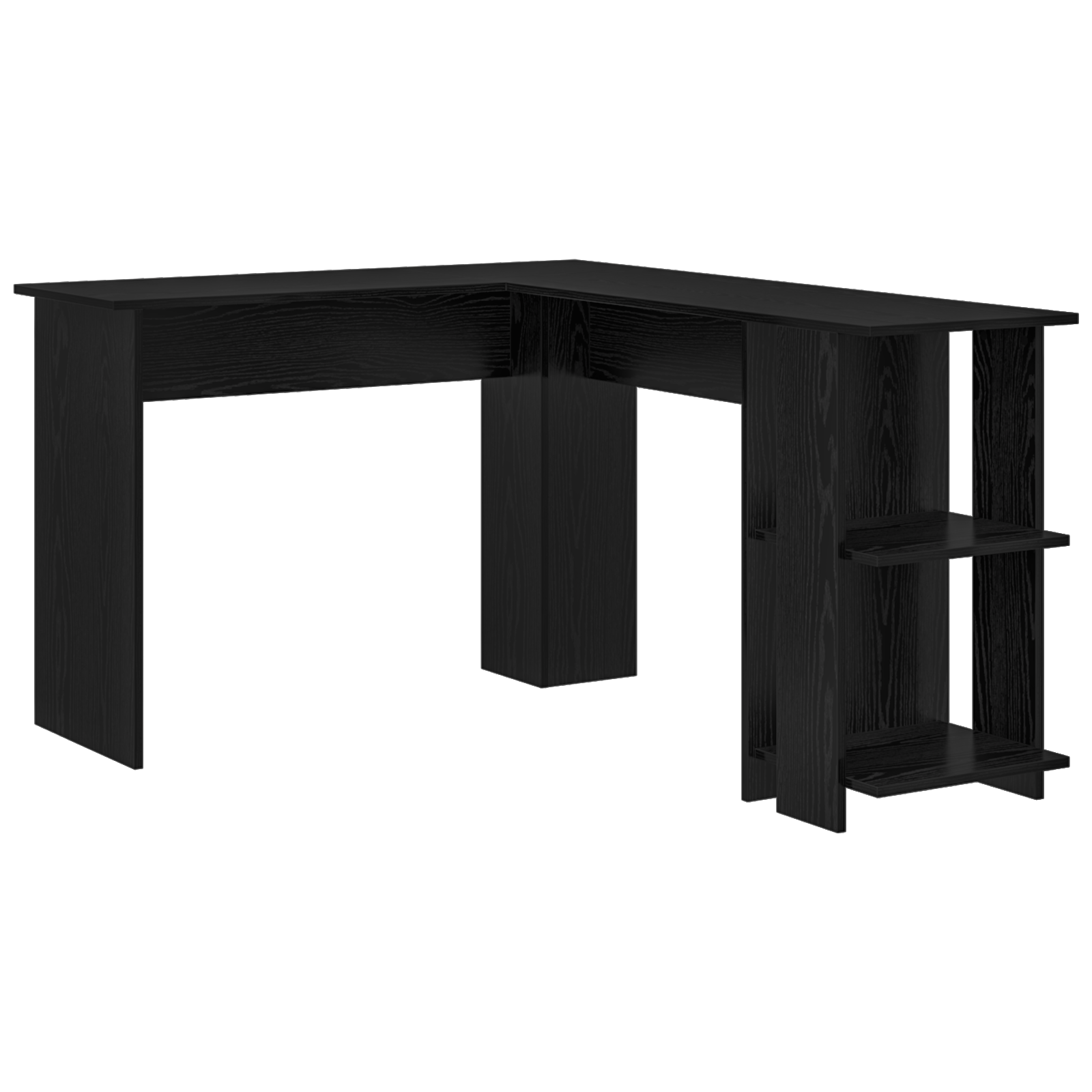 Black Oak Corner Desk Black Oak MDF Medium Corner Desk - Image 2