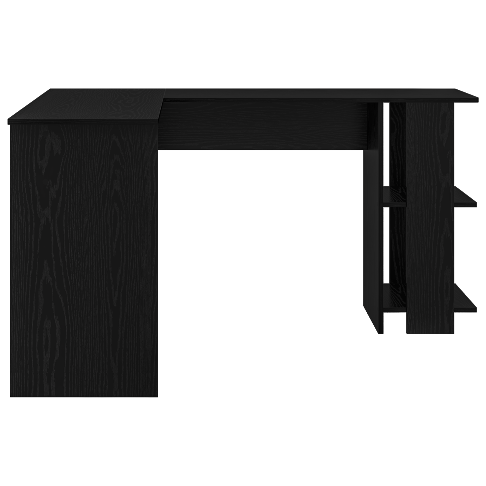Black Oak Corner Desk Black Oak MDF Medium Corner Desk - Image 5