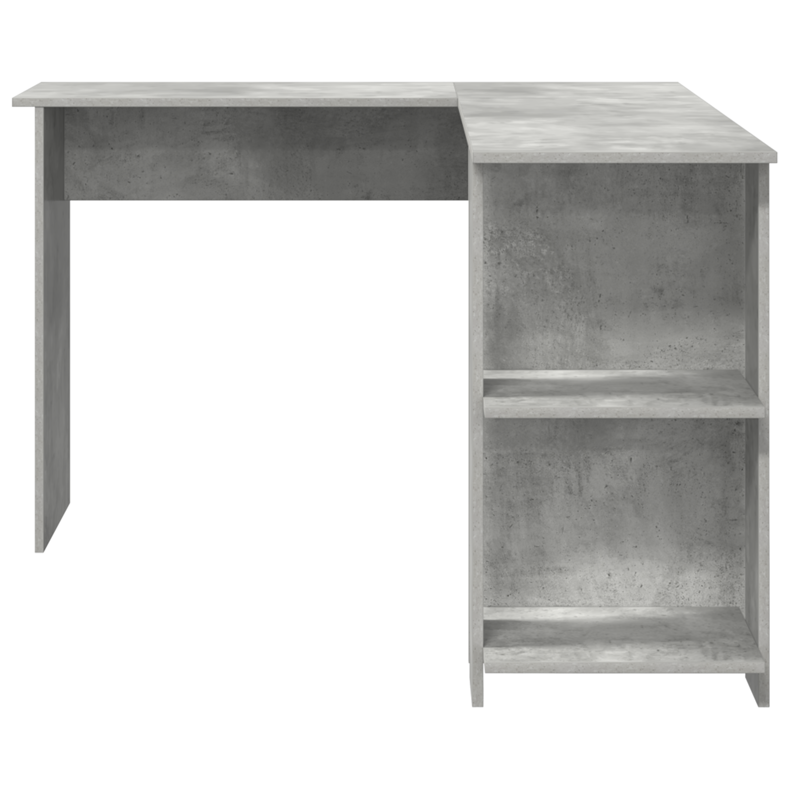 Concrete Grey Corner Desk Concrete grey Particle board Medium - Image 4