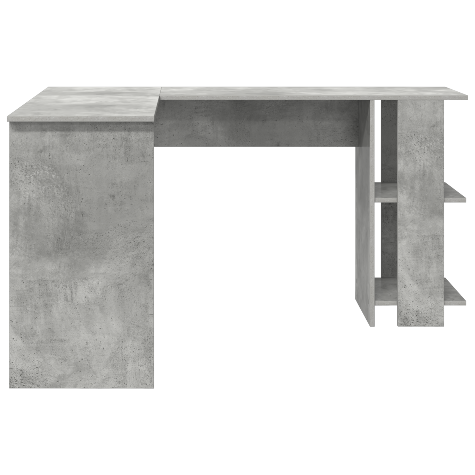 Concrete Grey Corner Desk Concrete grey Particle board Medium - Image 5
