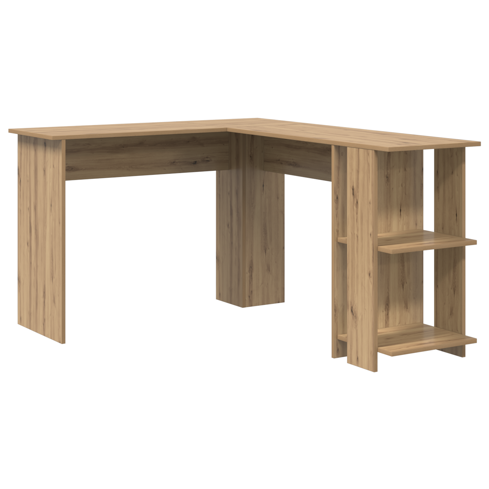 Artisan Oak Corner Desk Artisan oak Particleboard Standard - Image 2