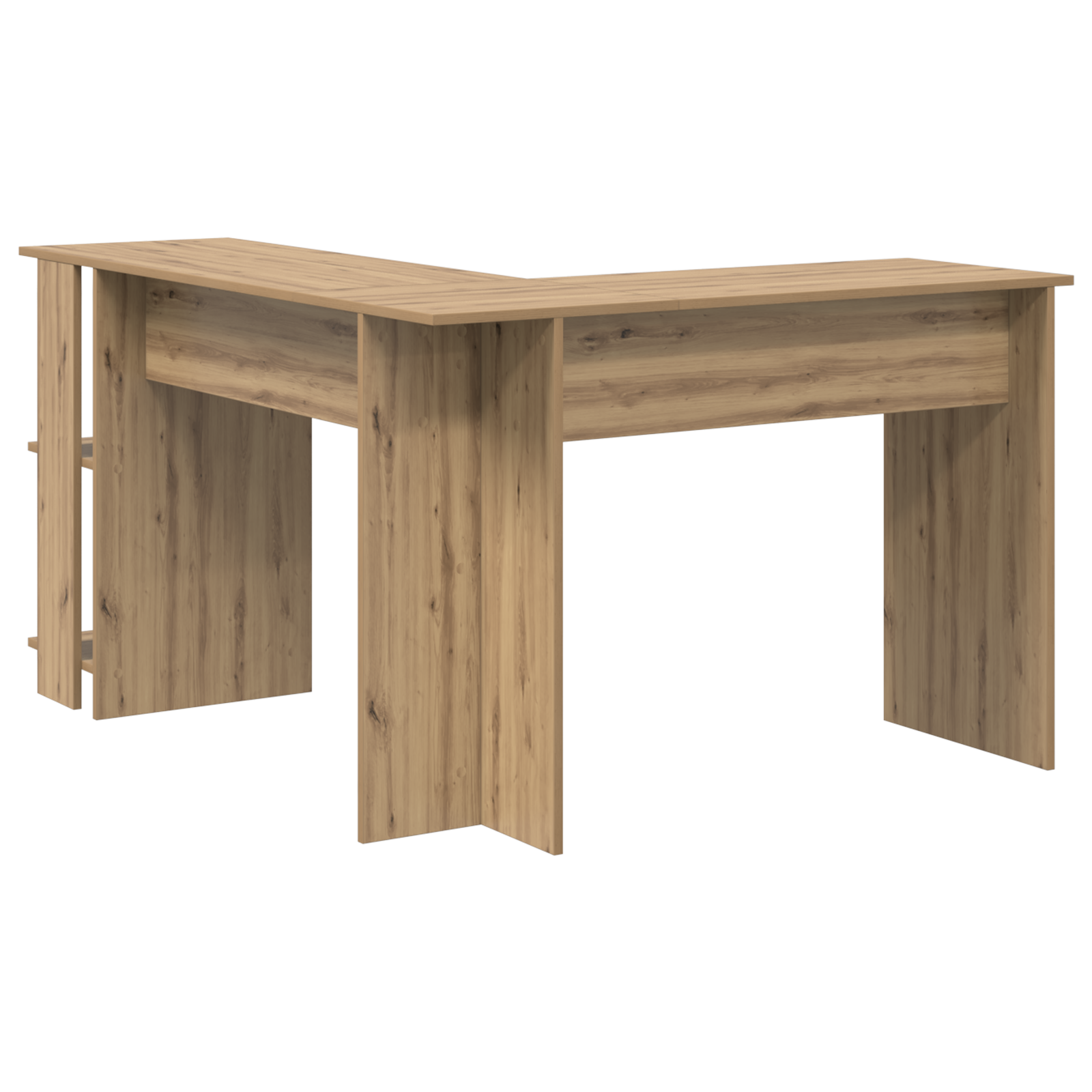 Artisan Oak Corner Desk Artisan oak Particleboard Standard - Image 6