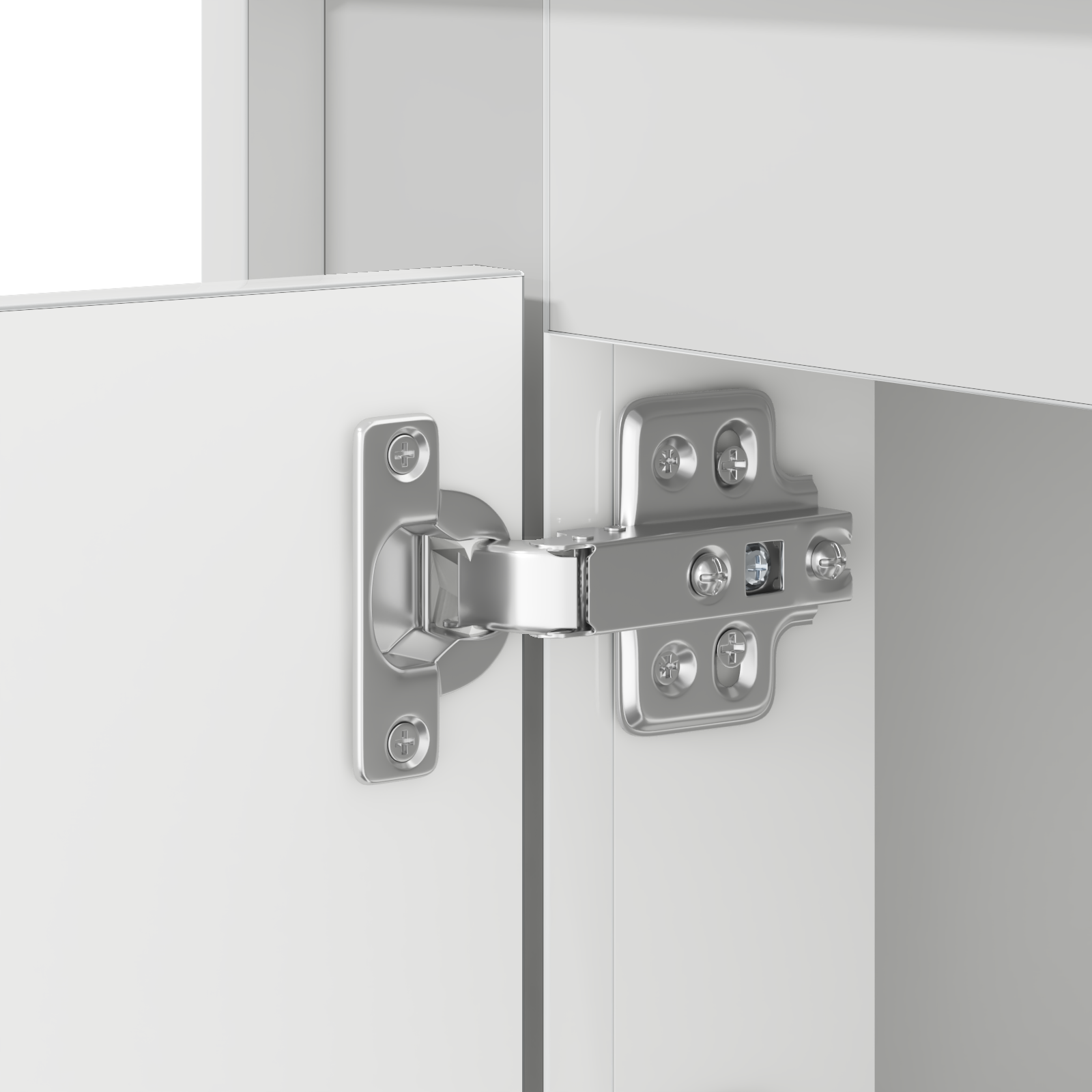 Bedside Cabinet with LED Lights White 44x34,5x45 cm - Image 11