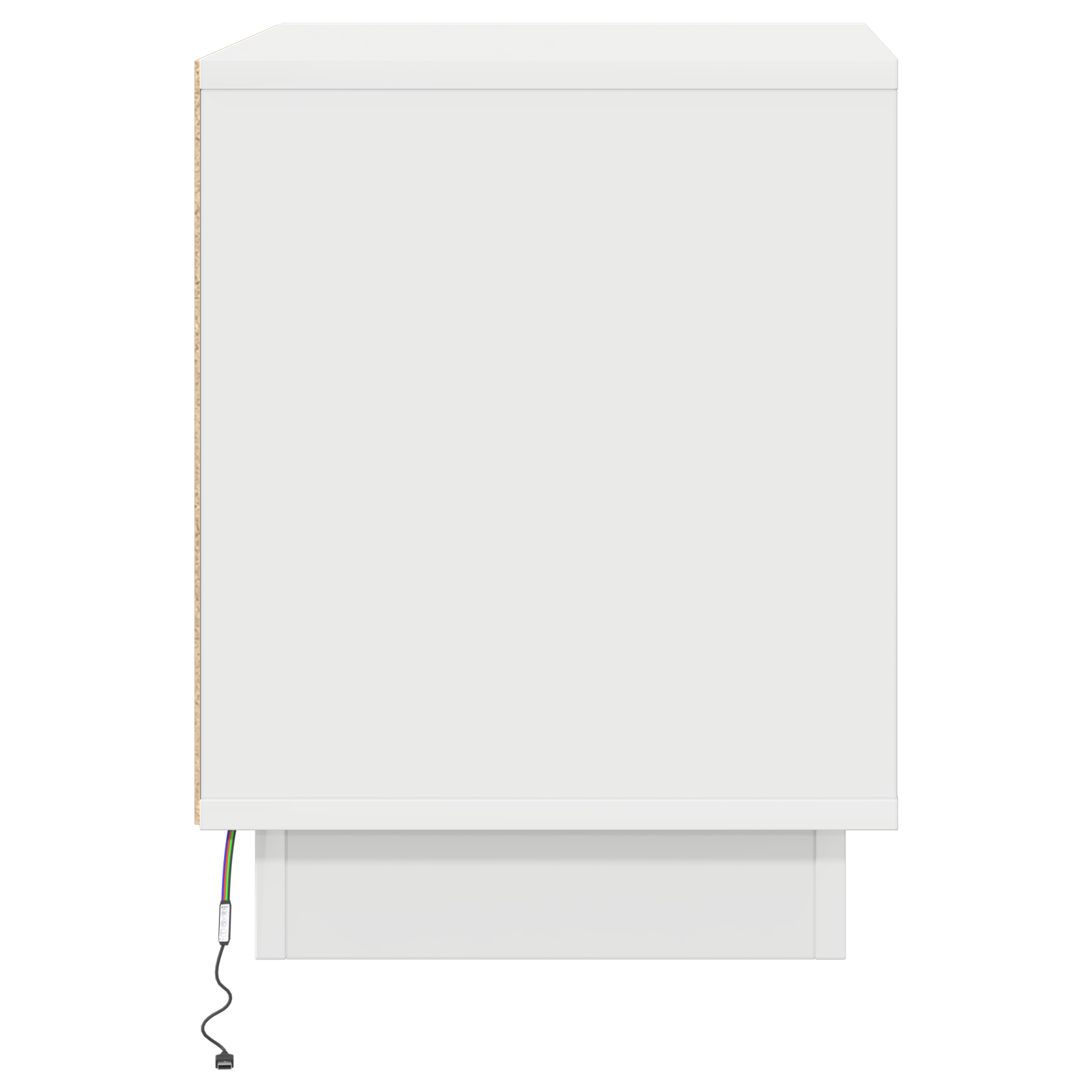 Bedside Cabinet with LED Lights White 44x34,5x45 cm - Image 7