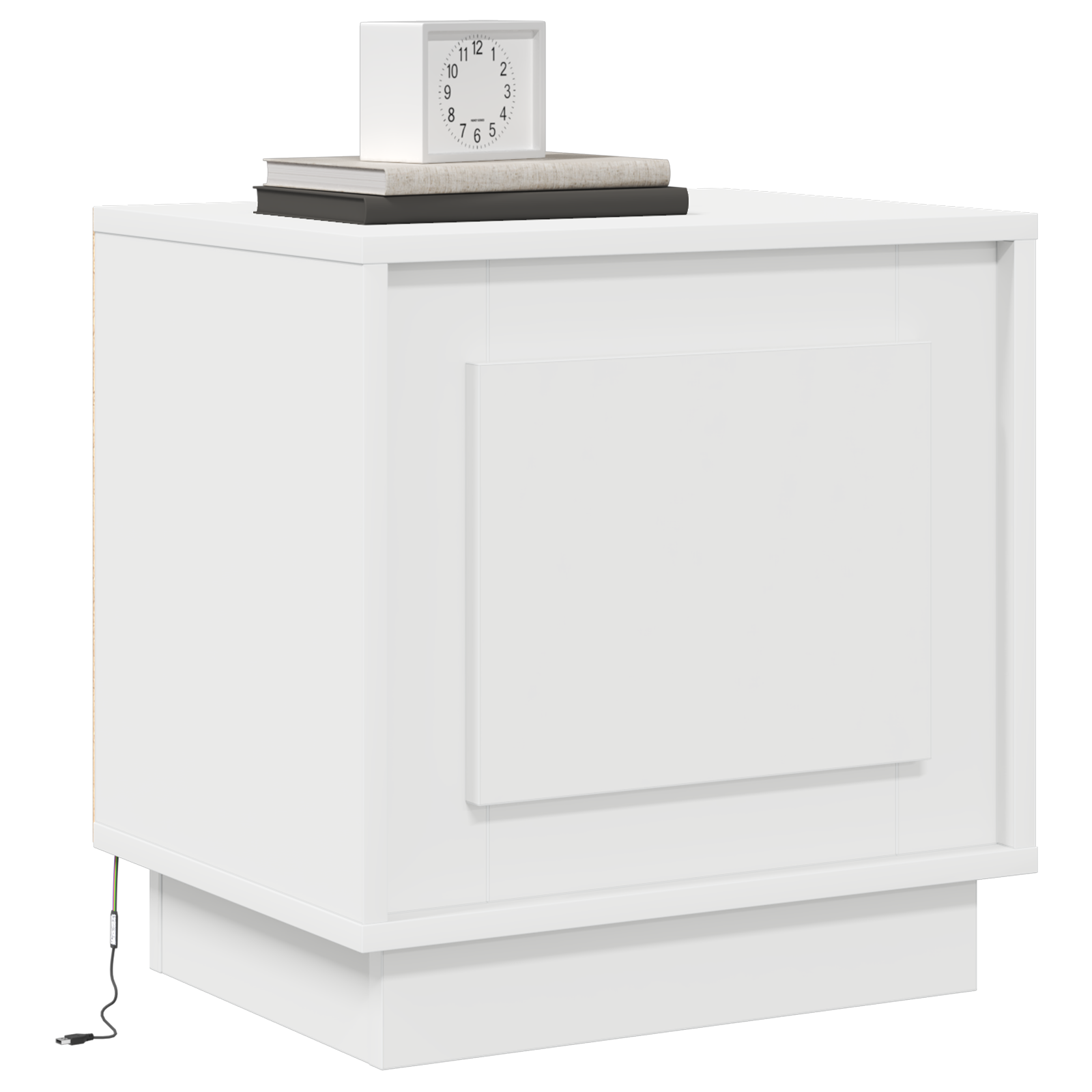 Bedside Cabinets with LED Lights 2 pcs White 44x34,5x45 cm - Image 3
