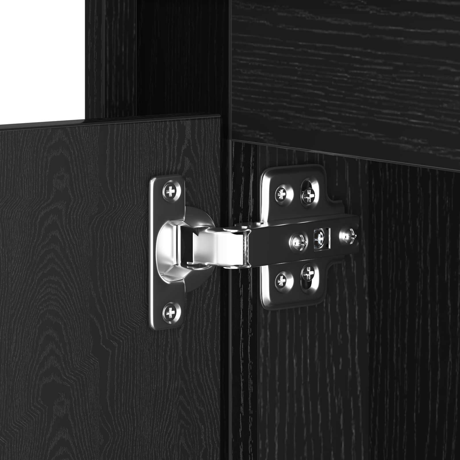 Bedside Cabinet with LED Lights Black Oak 44x34,5x45 cm - Image 11