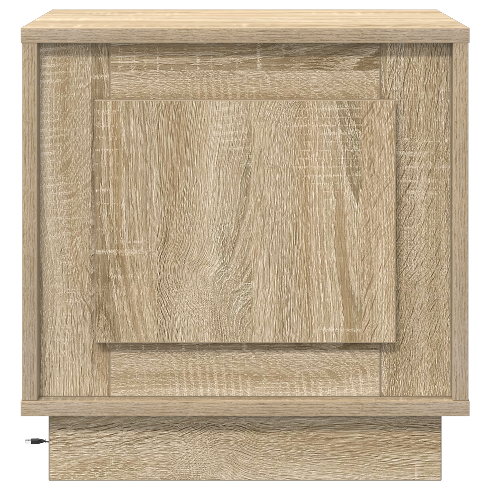 Bedside Cabinet with LED Lights Sonoma Oak 44x34,5x45 cm - Image 6