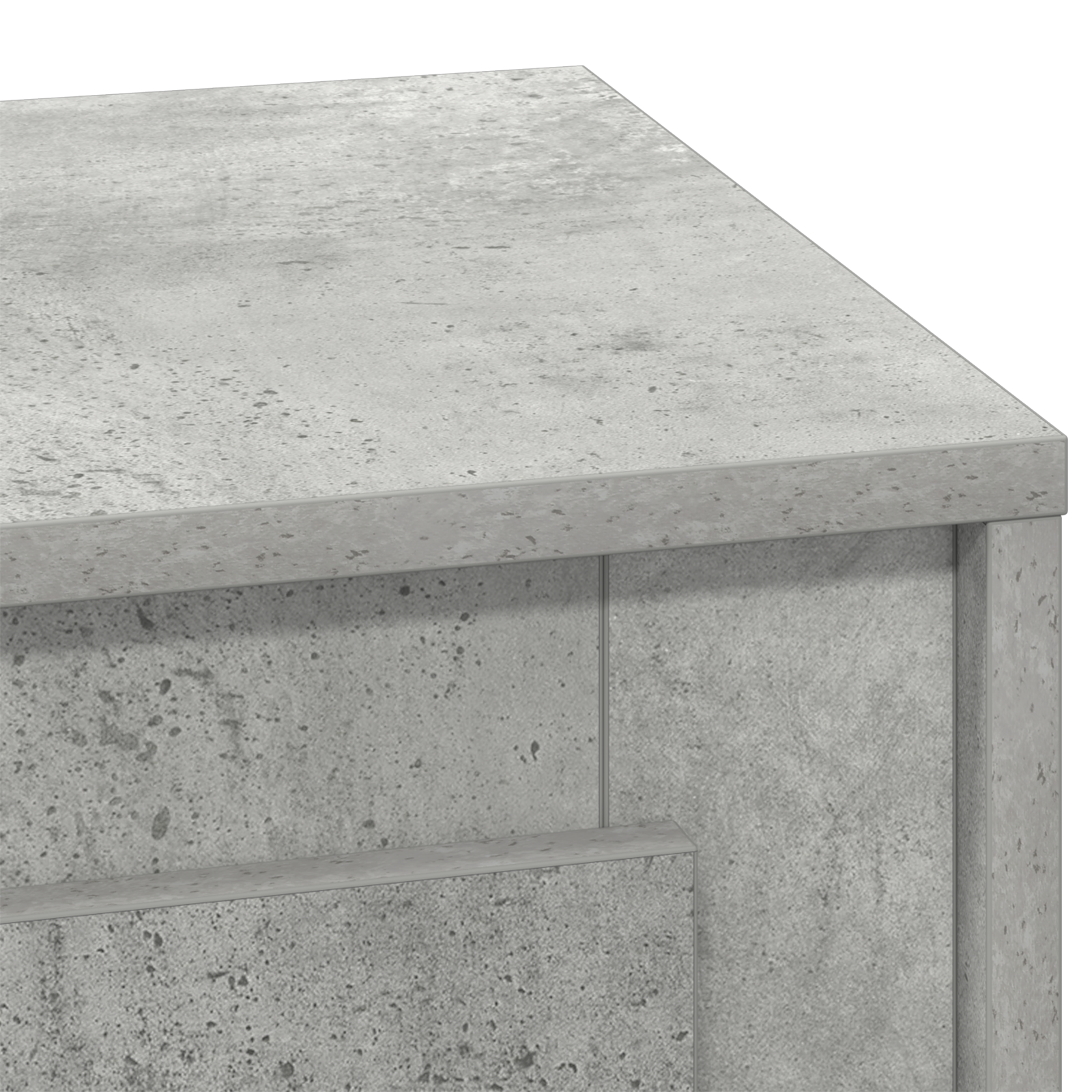 Bedside Cabinet with LED Lights Concrete Grey 44x34,5x45 cm - Image 9