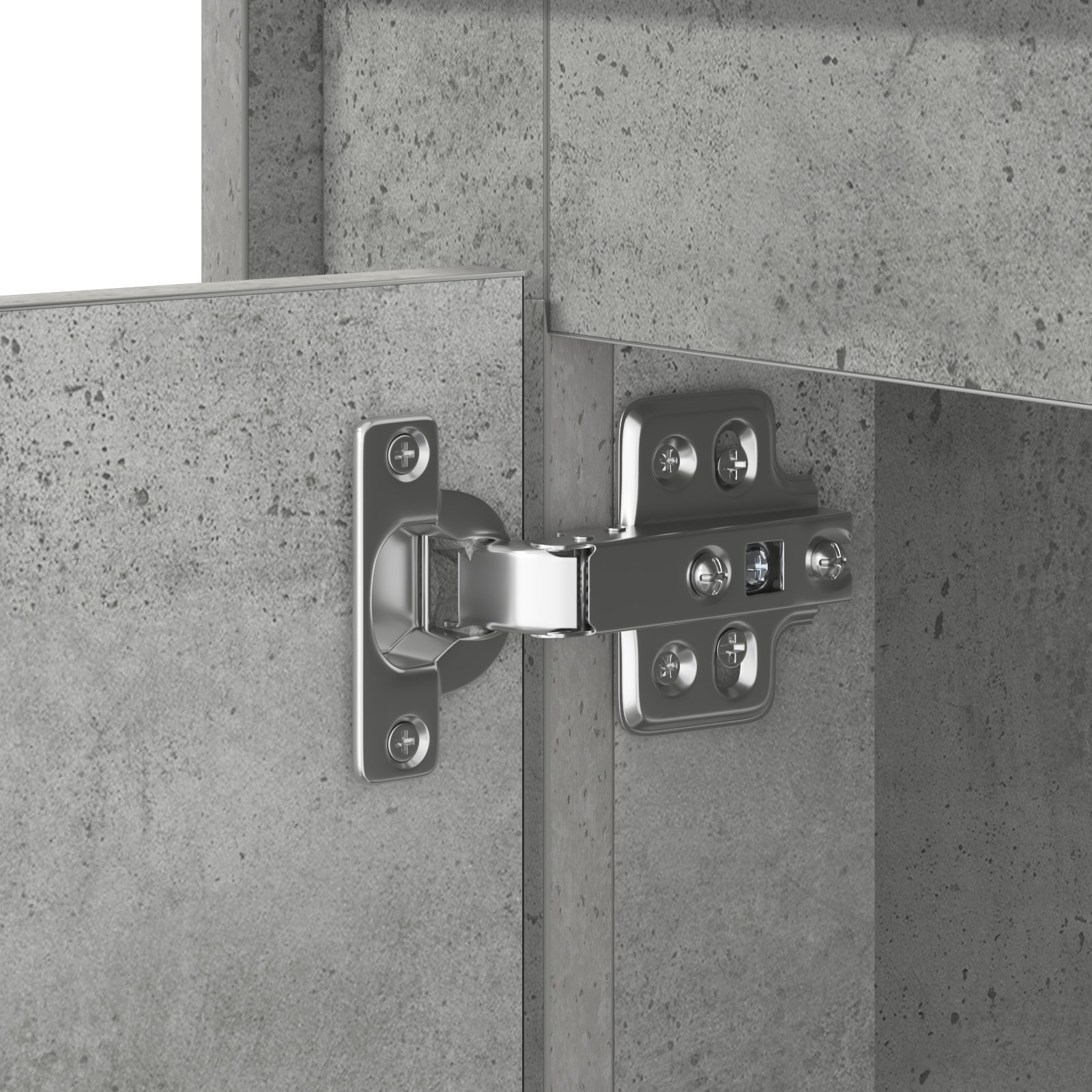 Bedside Cabinet with LED Lights Concrete Grey 44x34,5x45 cm - Image 11