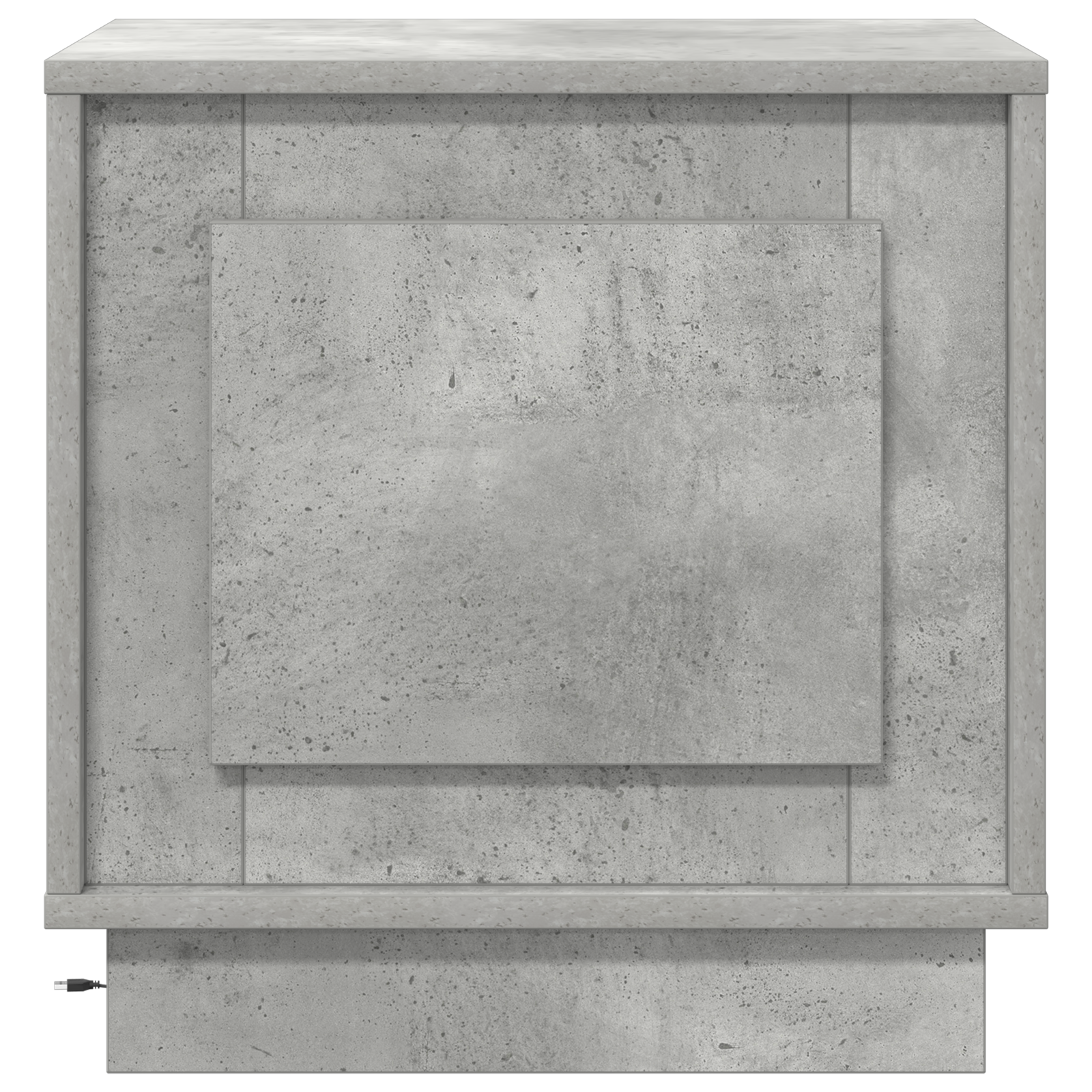 Bedside Cabinet with LED Lights Concrete Grey 44x34,5x45 cm - Image 6