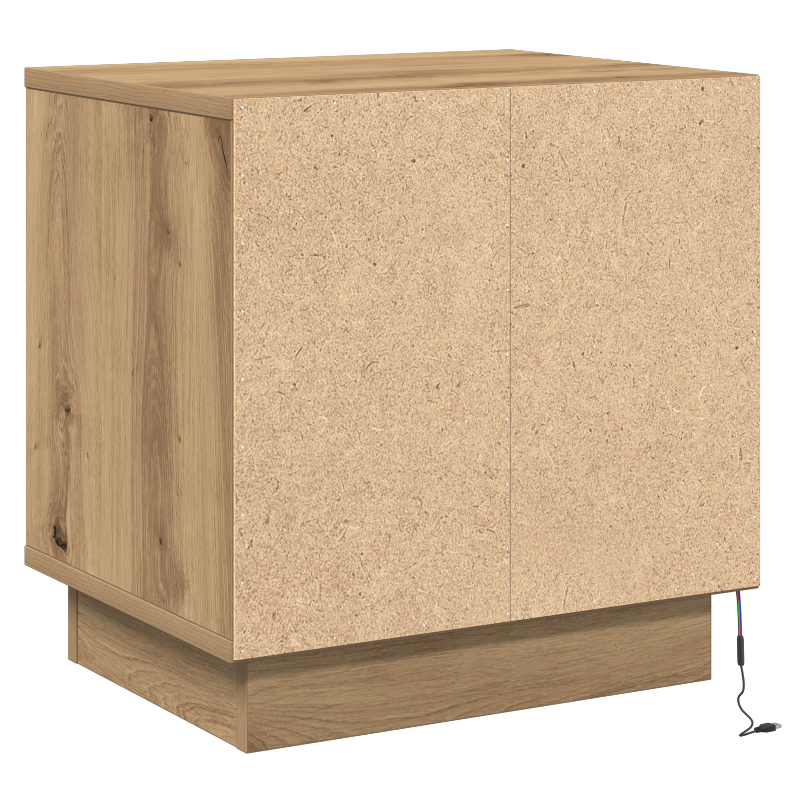 Bedside Cabinet with LED Lights Artisan Oak 44x34,5x45 cm - Image 8