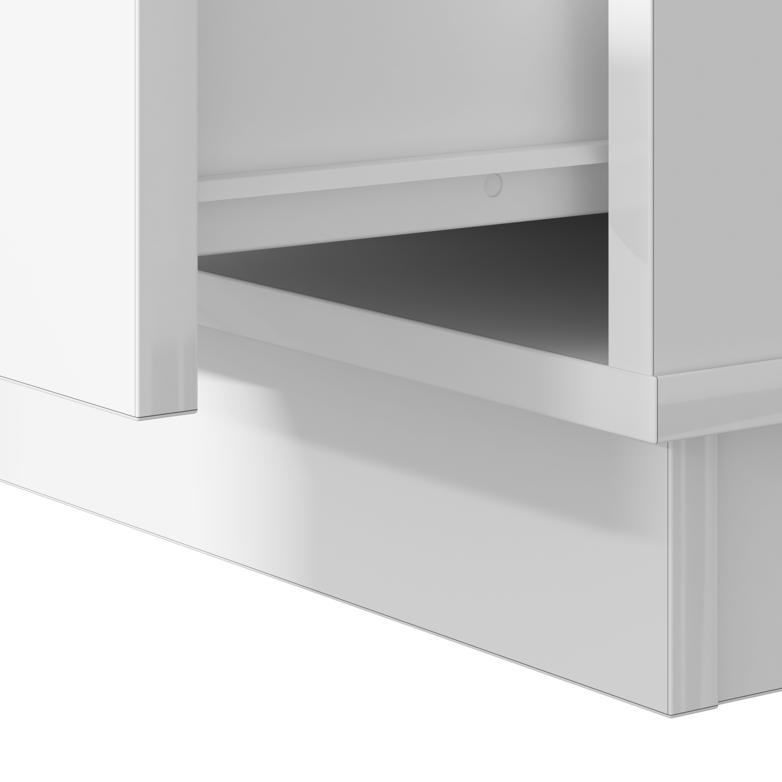 Bedside Cabinet with LED White 50x34,5x50 cm - Image 9