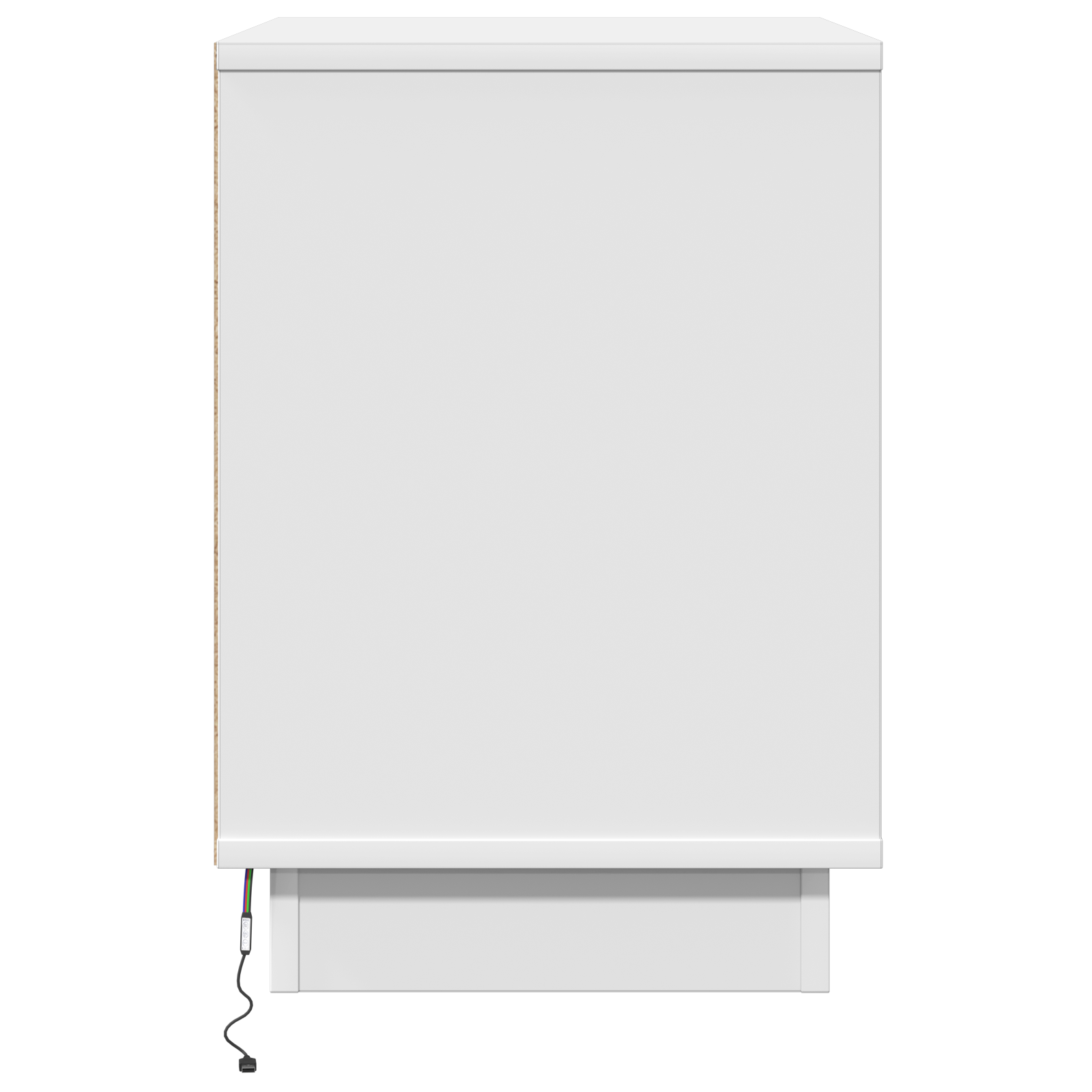 Bedside Cabinet with LED White 50x34,5x50 cm - Image 5