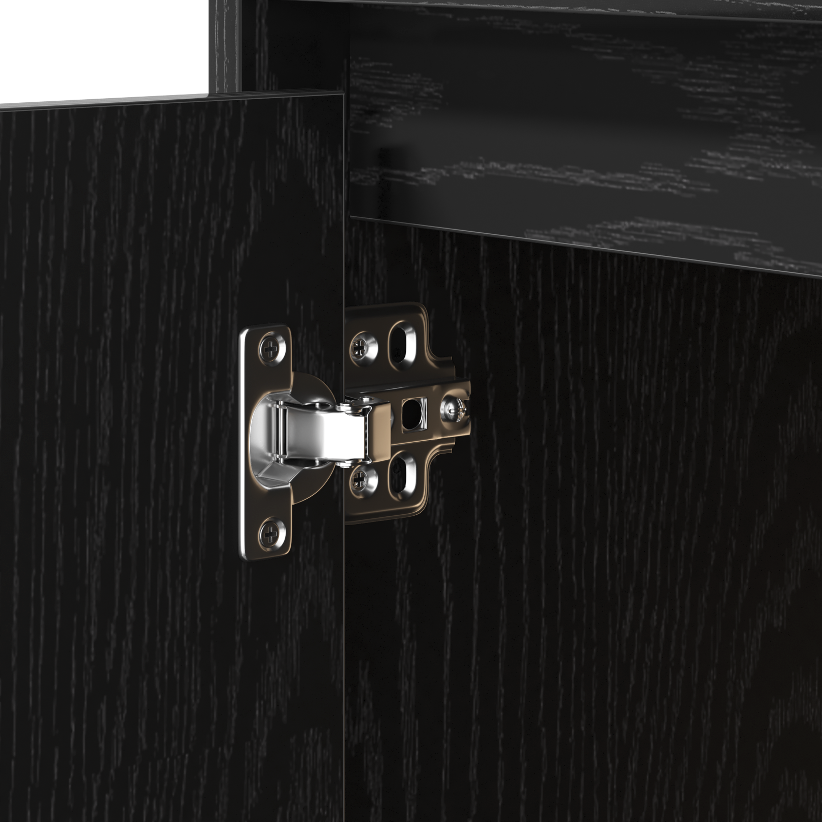 Bedside Cabinet with LED Black Oak 50x34,5x50 cm - Image 11