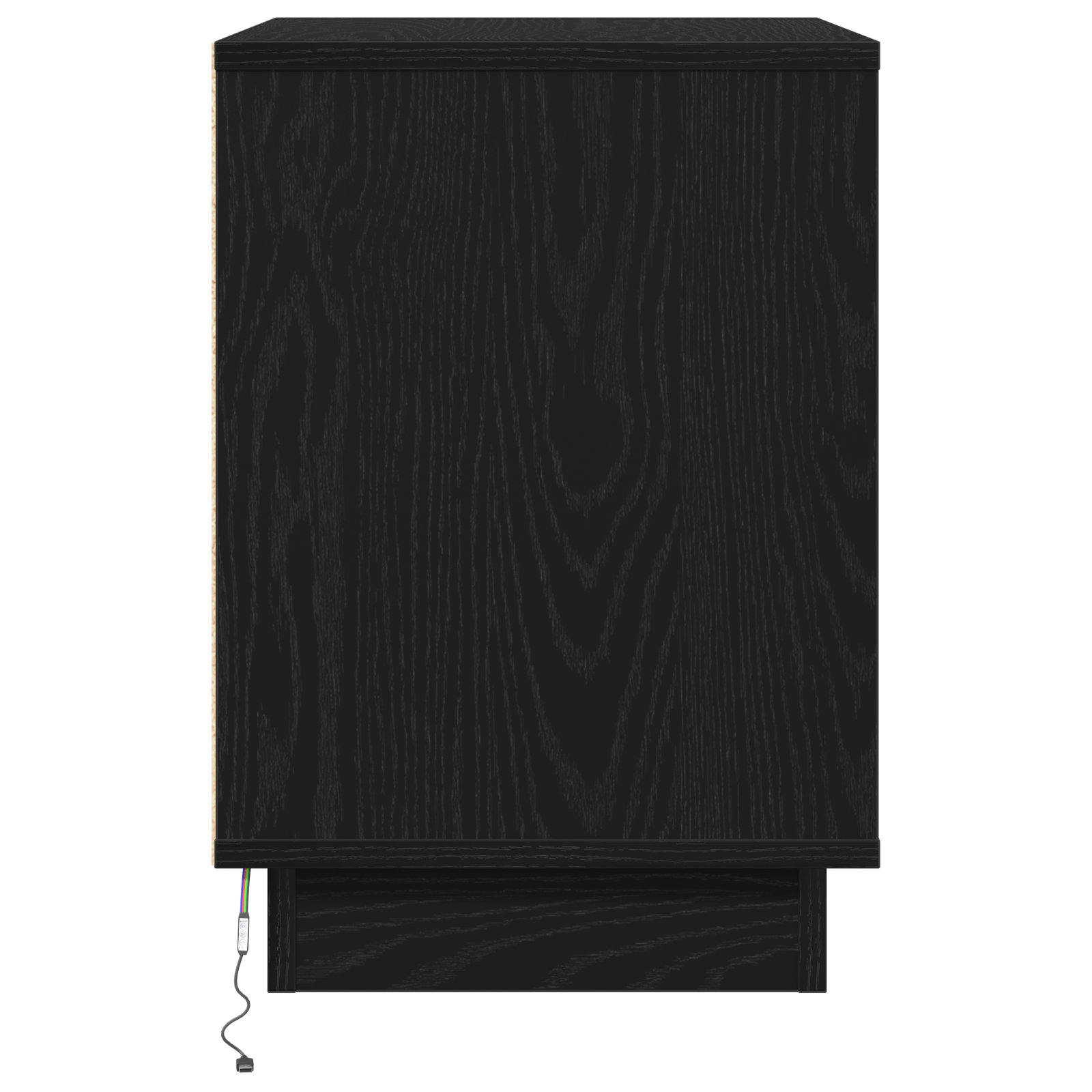 Bedside Cabinets with LED 2 pcs Black Oak 50x34,5x50 cm - Image 9