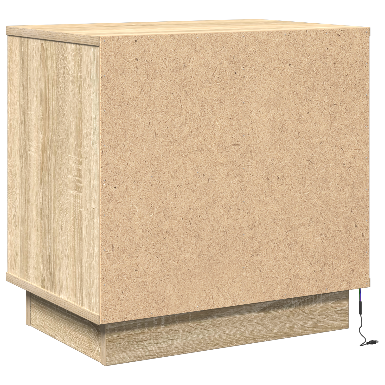 Bedside Cabinet with LED Sonoma Oak 50x34,5x50 cm - Image 8