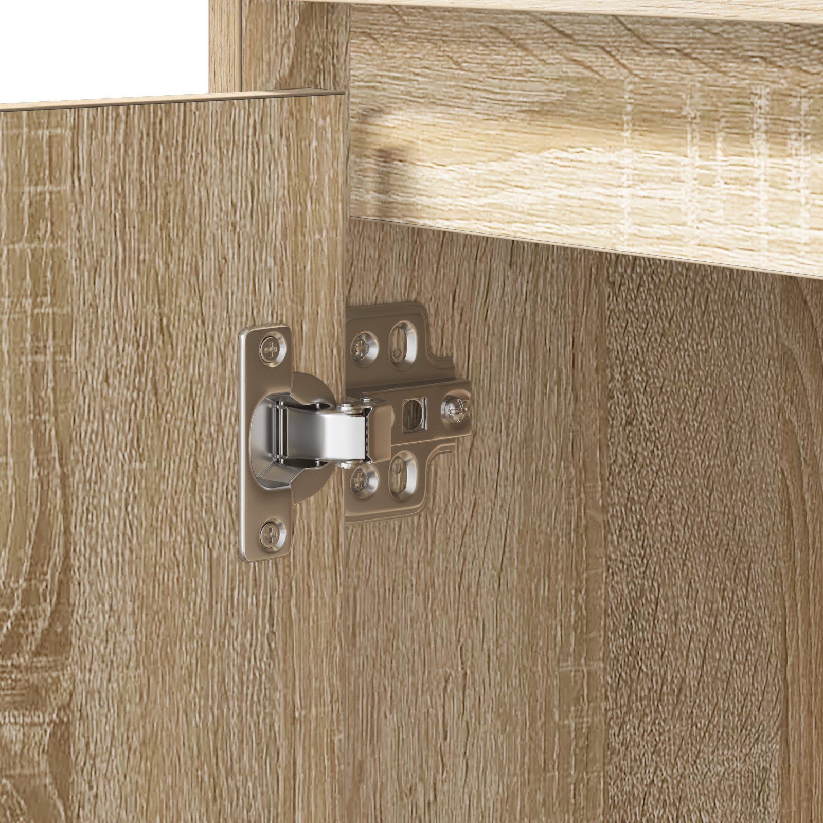 Bedside Cabinets with LED 2 pcs Sonoma Oak 50x34.5x50 cm - Image 11