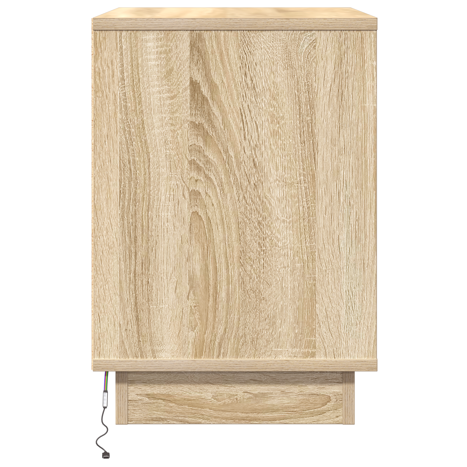 Bedside Cabinets with LED 2 pcs Sonoma Oak 50x34.5x50 cm - Image 7