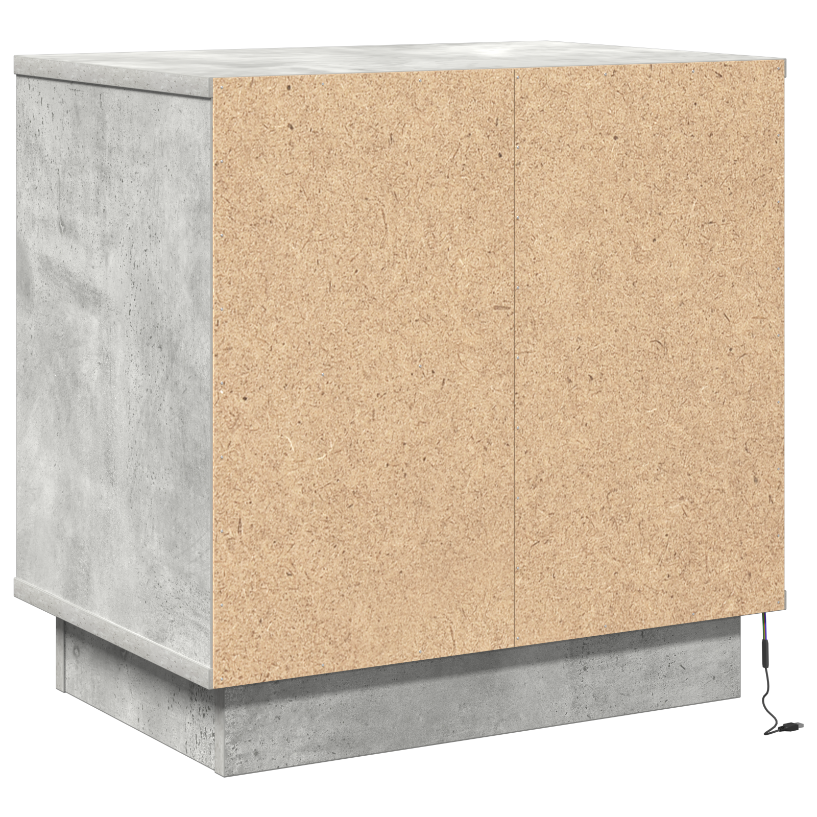 Bedside Cabinets with LED 2 pcs Concrete Grey 50x34.5x50 cm - Image 10