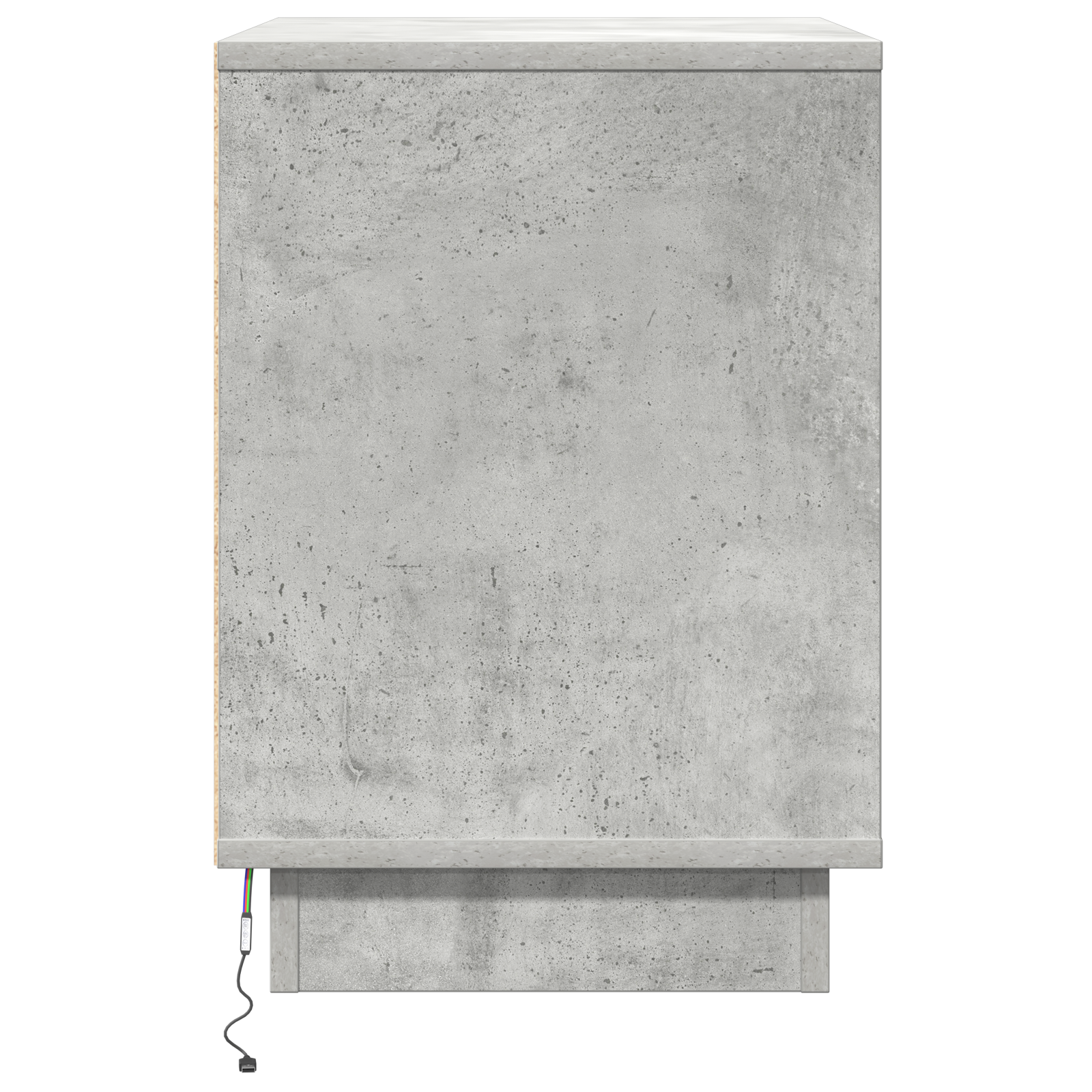 Bedside Cabinets with LED 2 pcs Concrete Grey 50x34.5x50 cm - Image 9