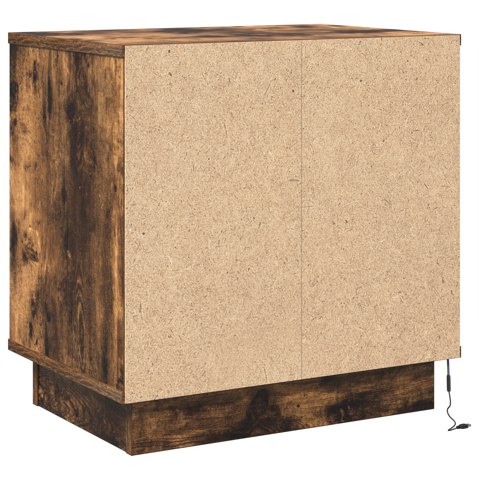 Bedside Cabinet with LED Lights Smoked Oak 50x34,5x50 cm - Image 8