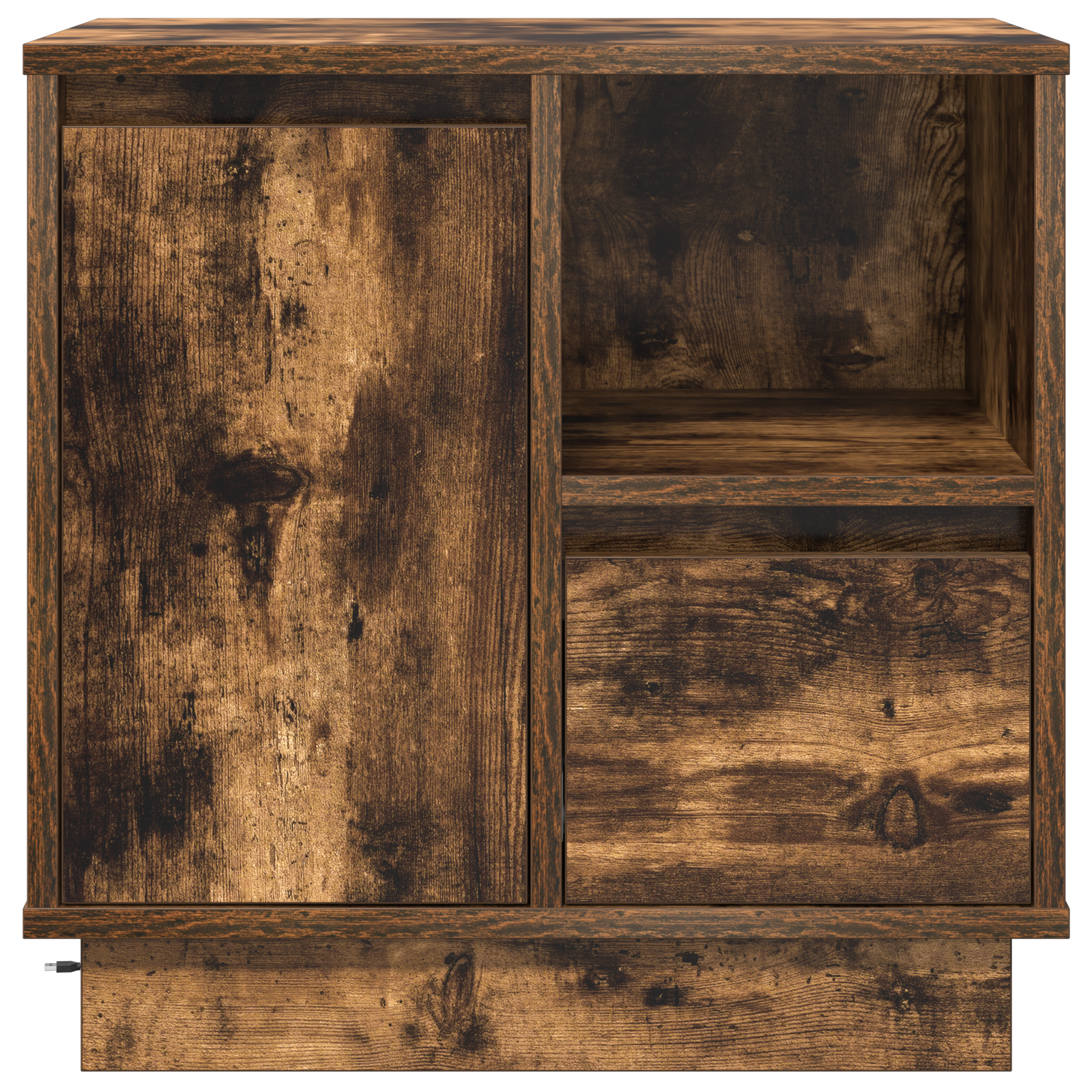 Bedside Cabinets with LED Lights 2 pcs Smoked Oak 50x34,5x50 cm - Image 10