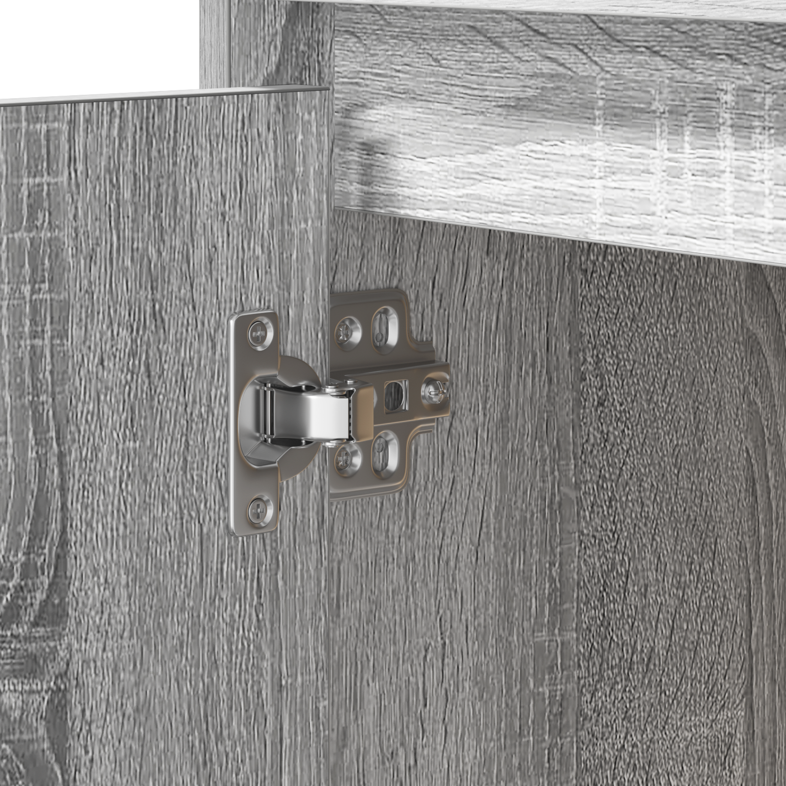 Bedside Cabinet with LED Grey Sonoma 50x34,5x50 cm - Image 8