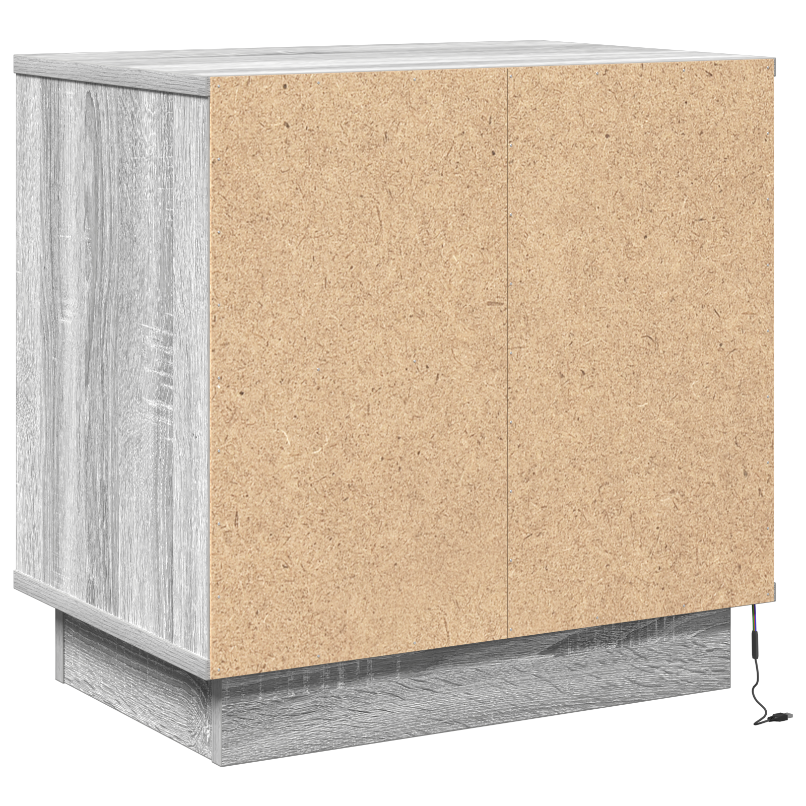 Bedside Cabinet with LED Grey Sonoma 50x34,5x50 cm - Image 5