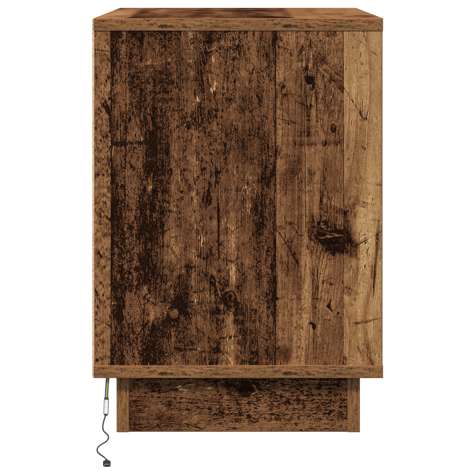 Bedside Cabinets with LED 2 pcs Old Wood 50x34,5x50 cm - Image 9