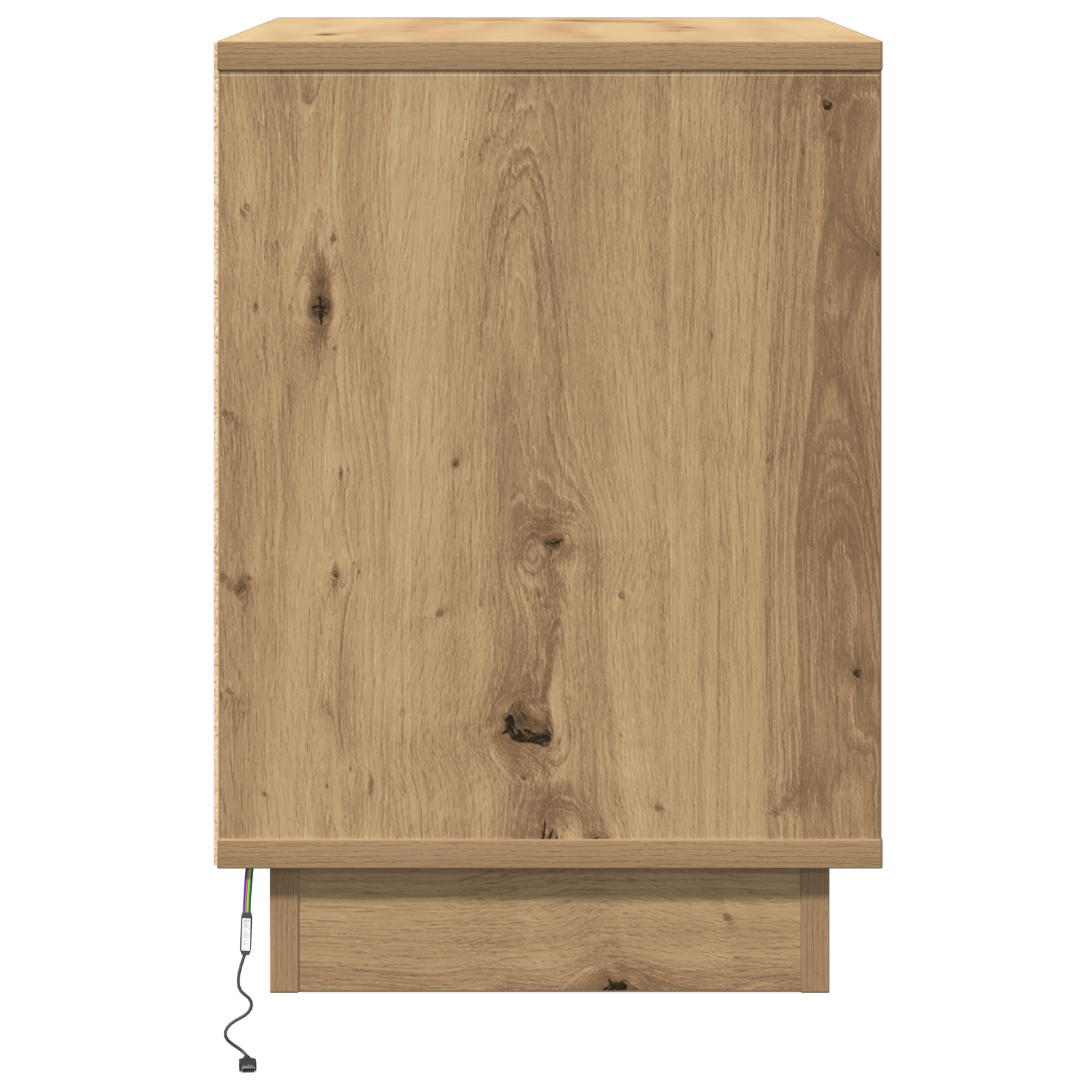 Bedside Cabinets with LED 2 pcs Artisan Oak 50x34,5x50 cm - Image 5