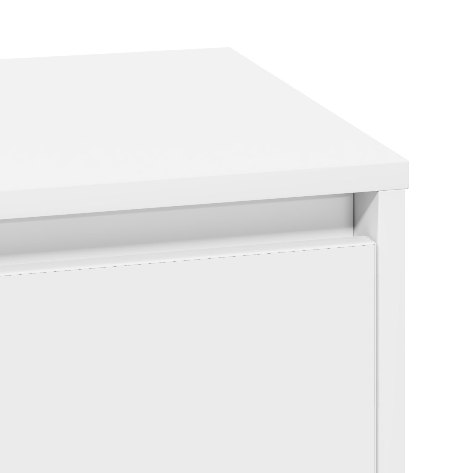 Bedside Cabinet with LED Lights White 39x34,5x50 cm - Image 9
