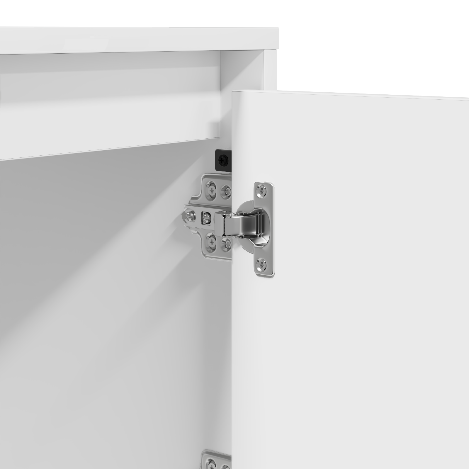 Bedside Cabinet with LED Lights White 39x34,5x50 cm - Image 11