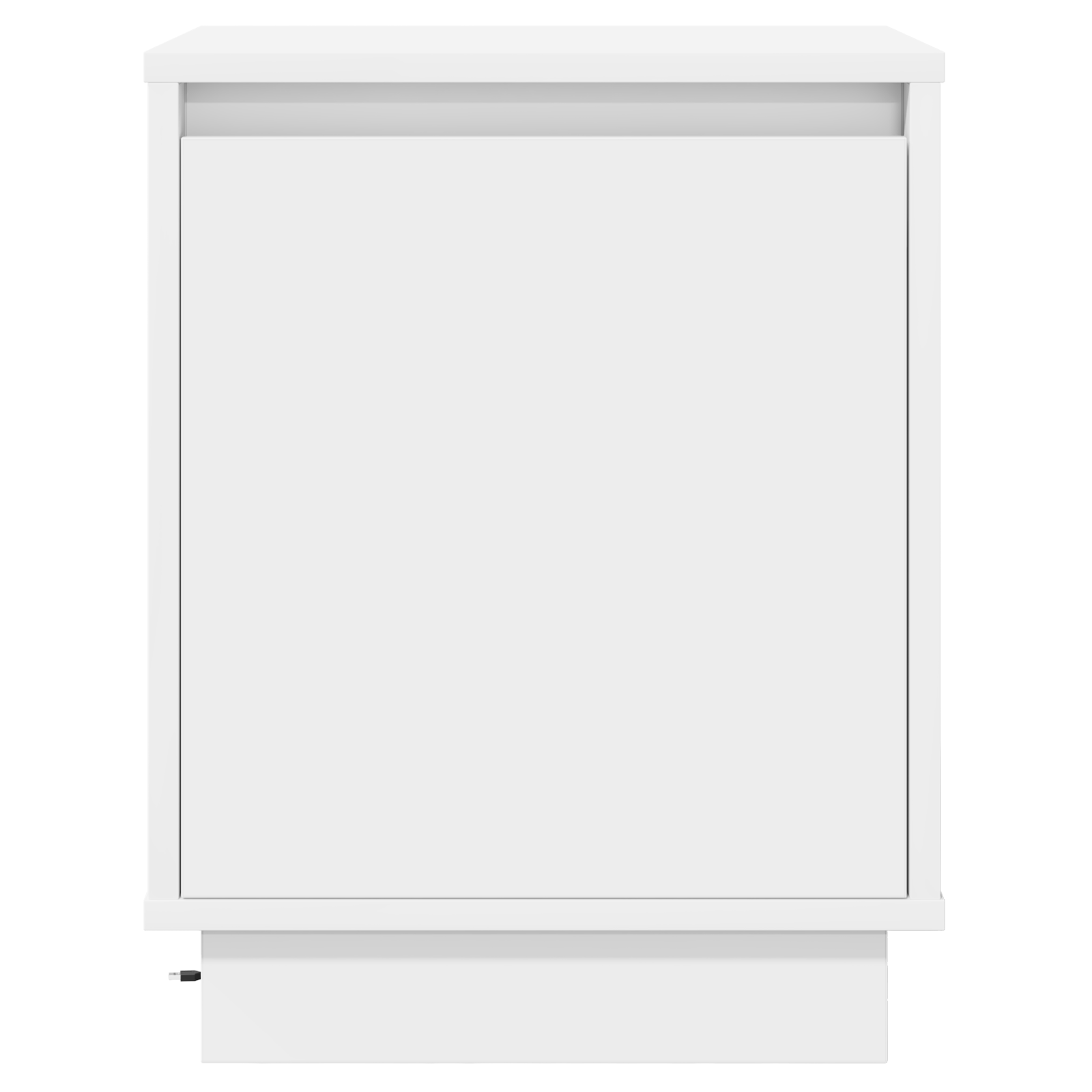 Bedside Cabinet with LED Lights White 39x34,5x50 cm - Image 6