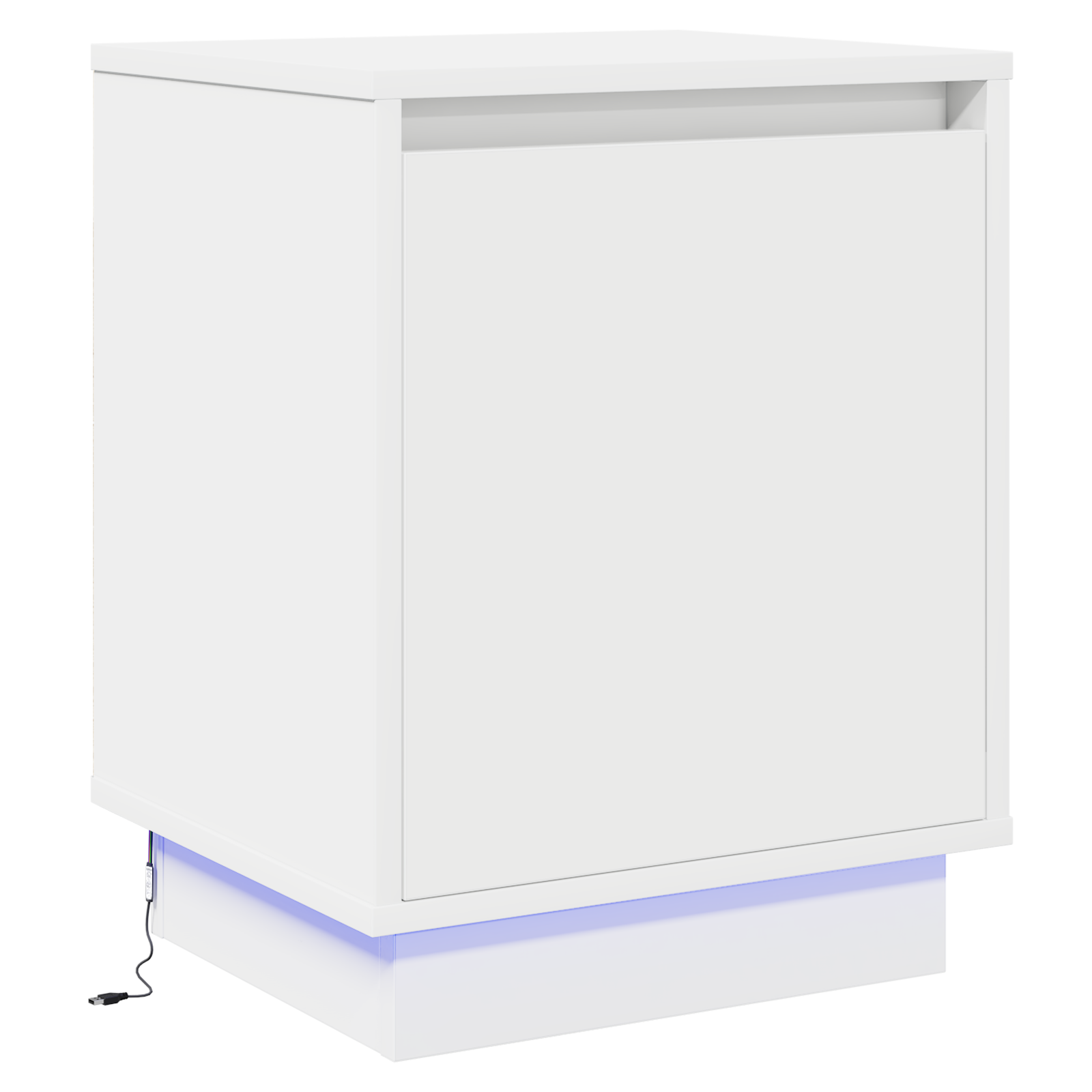 Bedside Cabinets with LED Lights 2 pcs White 39x34,5x50 cm - Image 7