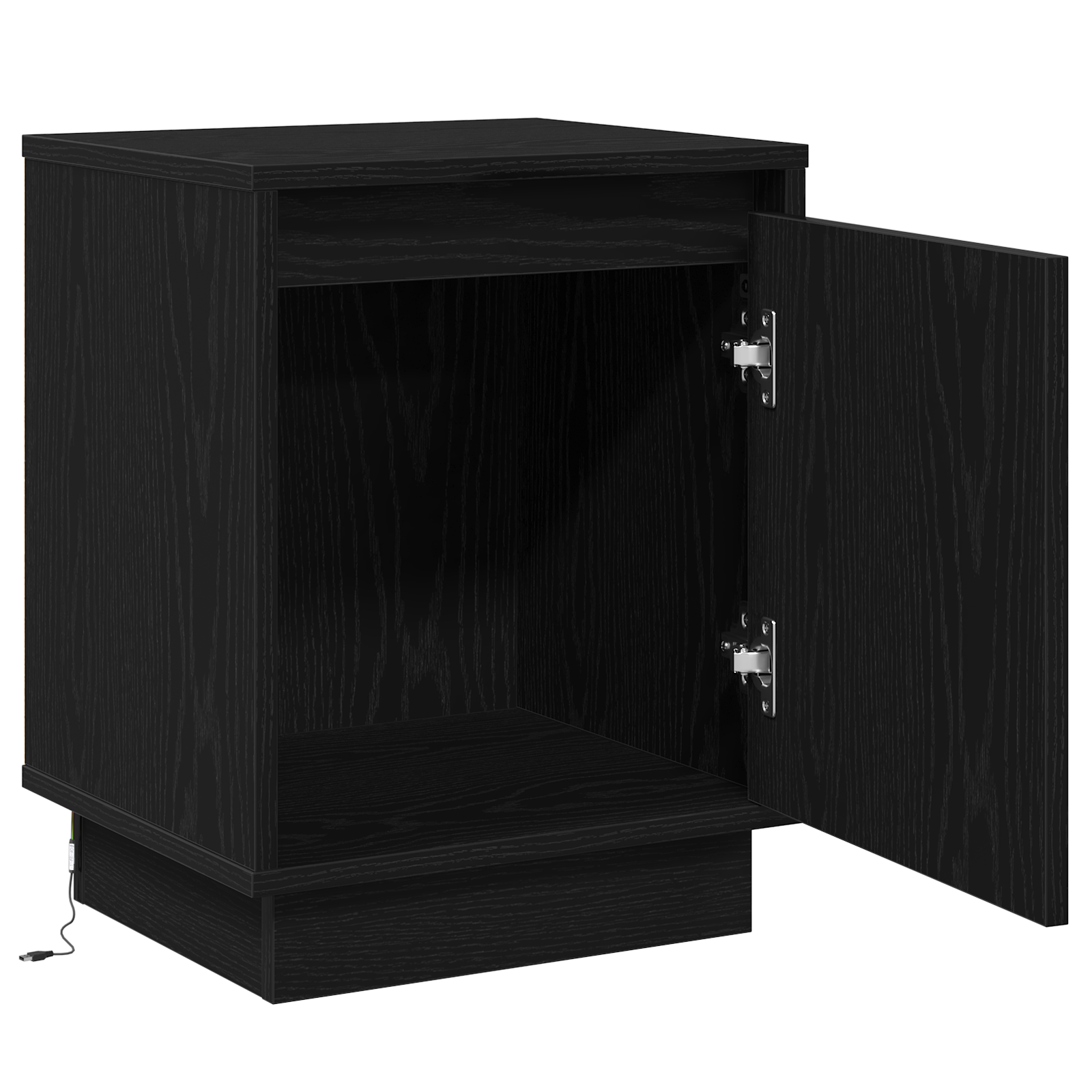 Bedside Cabinets with LED Lights 2 pcs Black 39x34,5x50 cm - Image 6