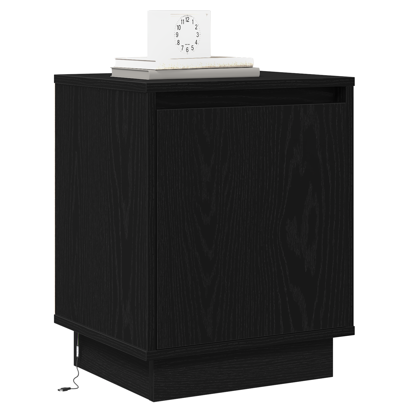 Bedside Cabinets with LED Lights 2 pcs Black 39x34,5x50 cm - Image 3