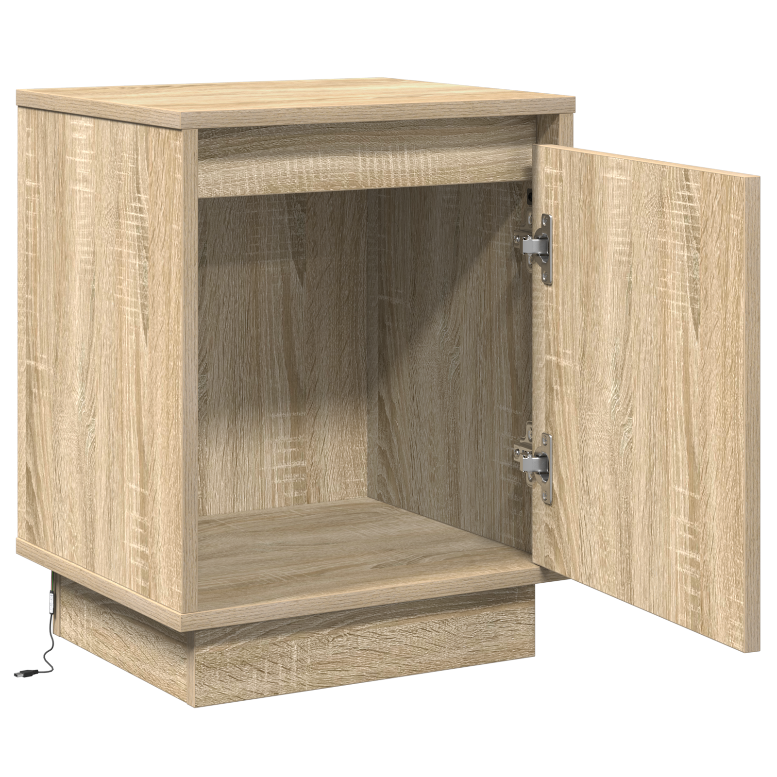 Bedside Cabinets with LED Lights 2 pcs Sonoma Oak 39x34,5x50 cm - Image 6