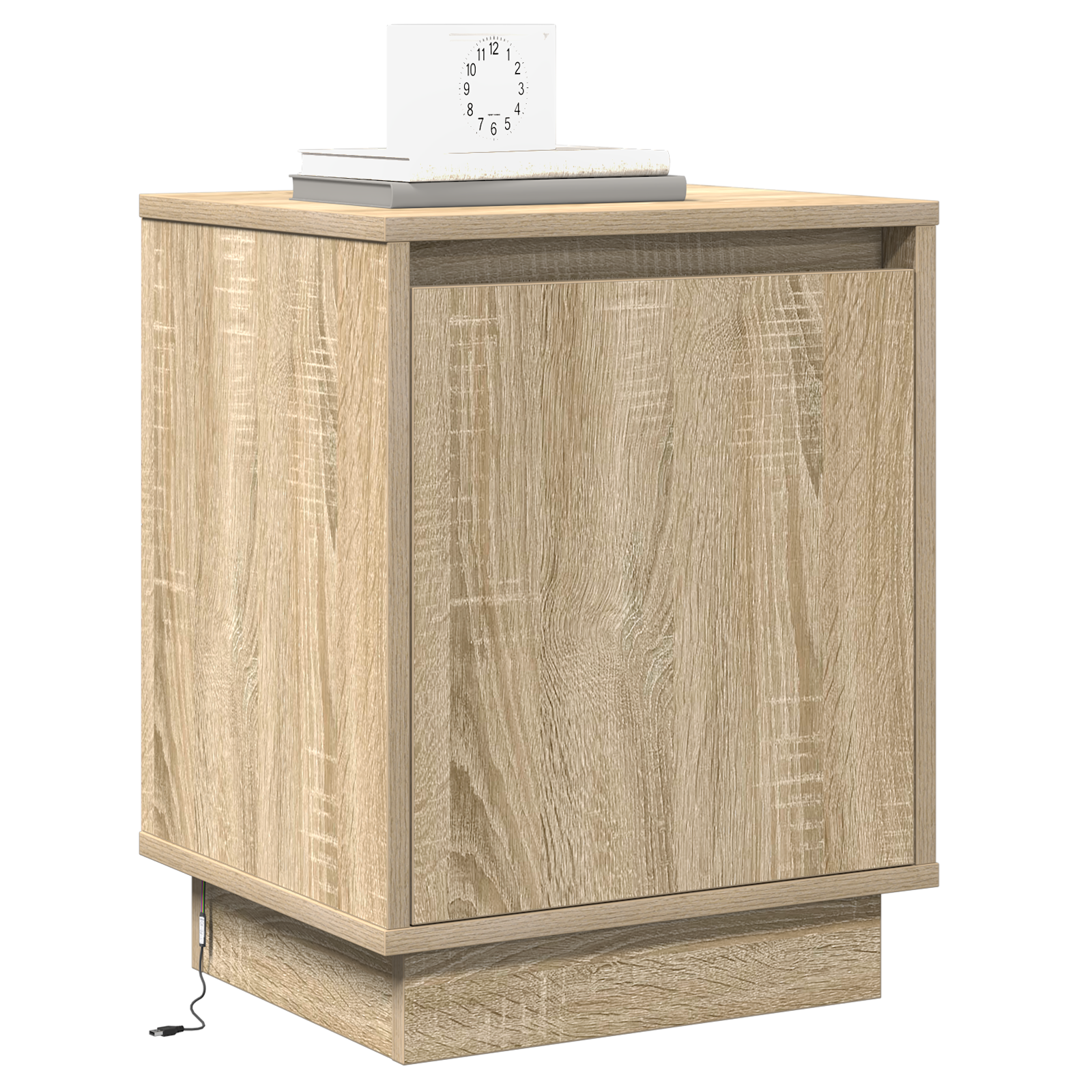 Bedside Cabinets with LED Lights 2 pcs Sonoma Oak 39x34,5x50 cm - Image 3