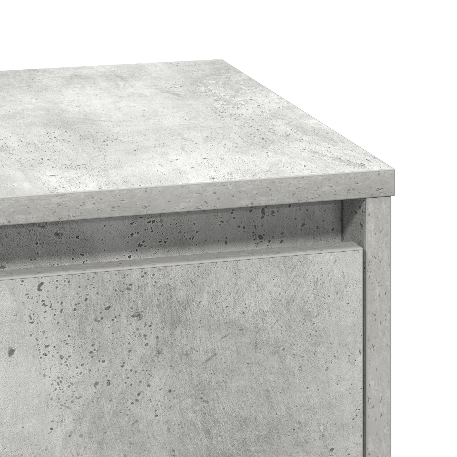 Bedside Cabinet with LED Lights Concrete Grey 39x34.5x50 cm - Image 9